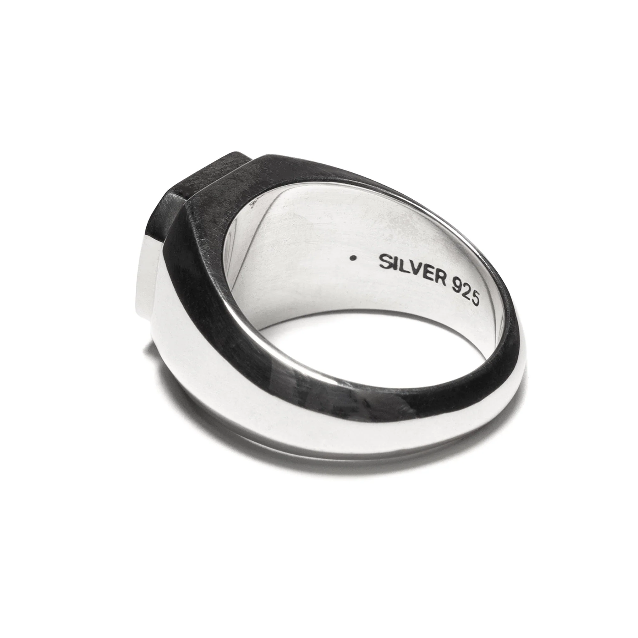 Duppy Signet Ring Silver/Mother of Pearl - Image 9