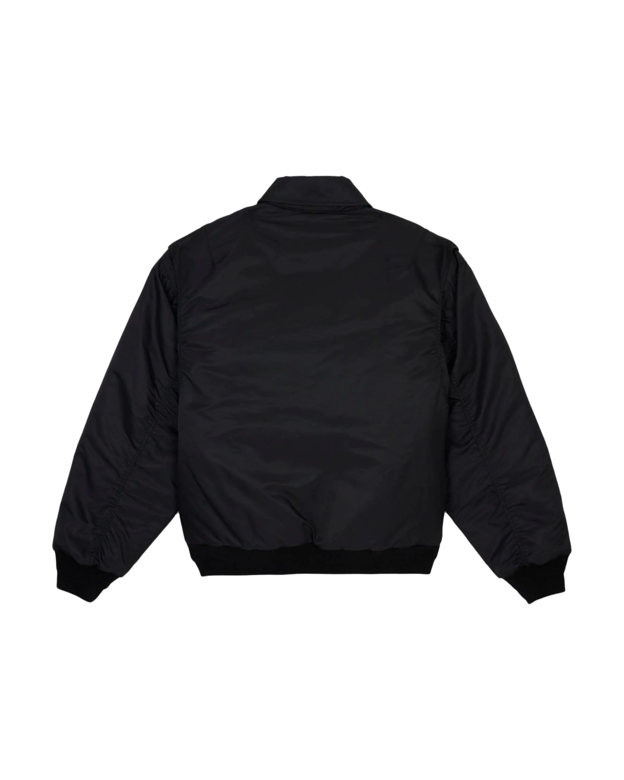 Embroidered 3D Flight Jacket  - Black - Image 3