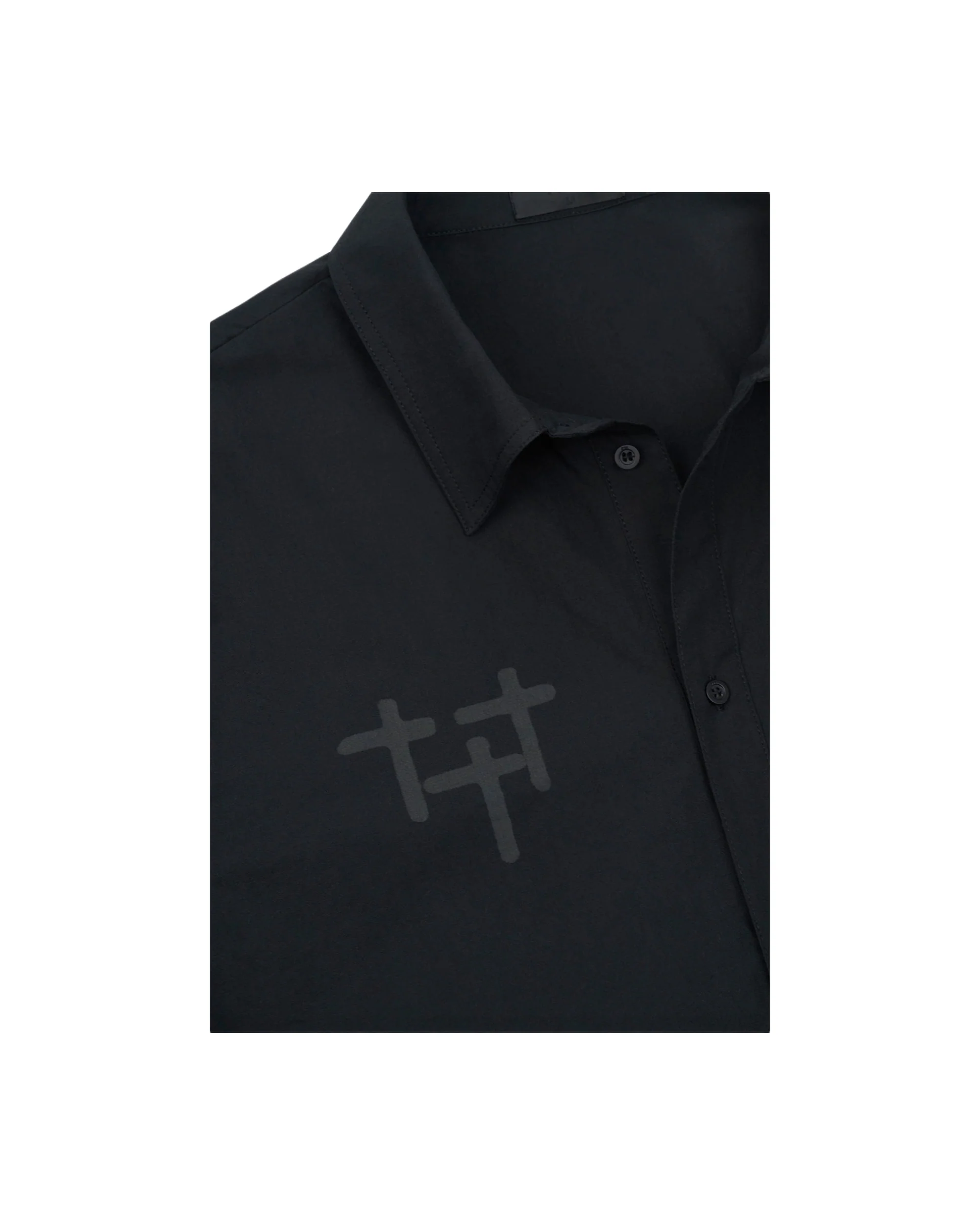 ERIK DOUBLE LAYERED SHIRT | BLACK CROSS STAR - Image 6
