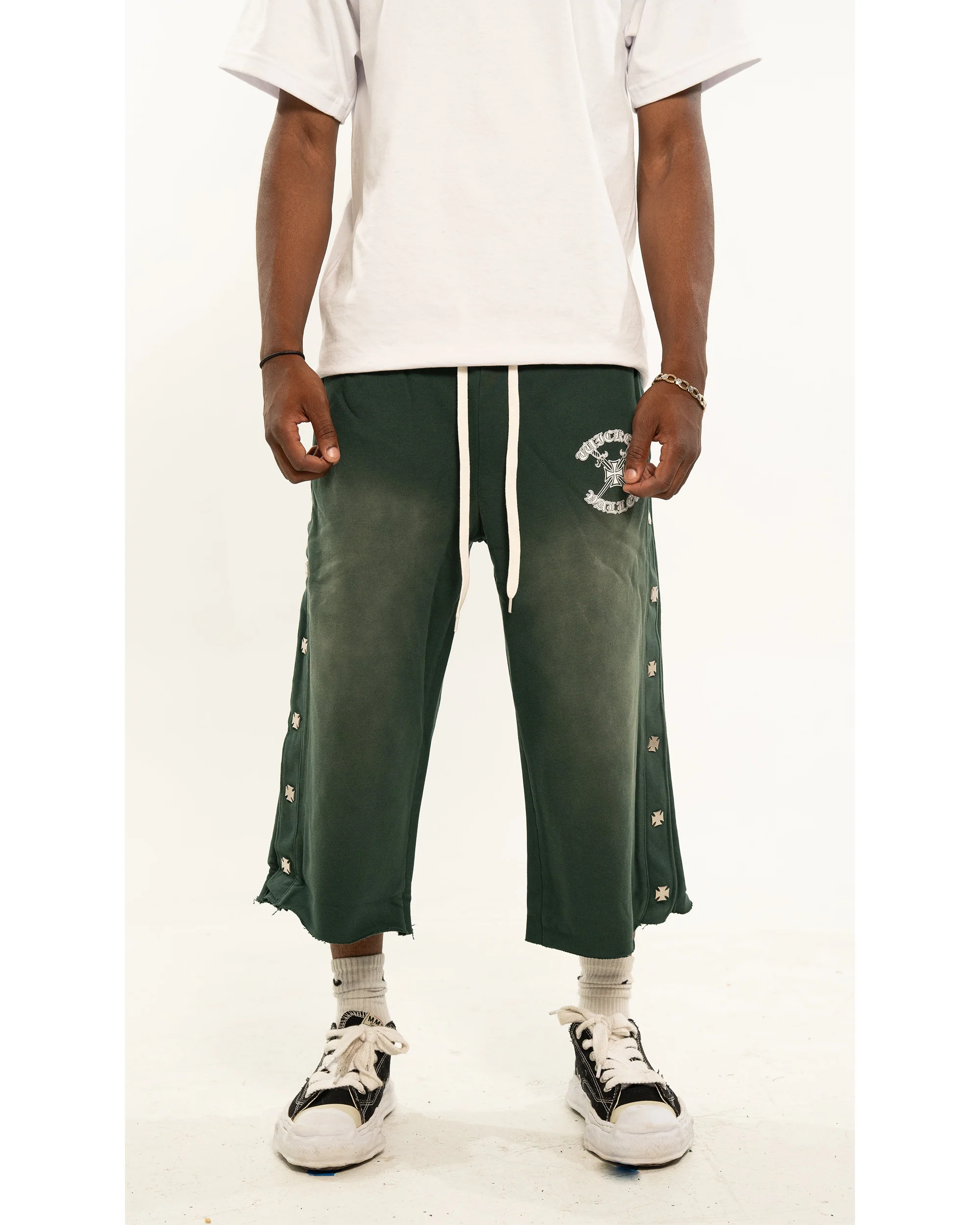 Extra Long Snapshorts (Green) - Image 2