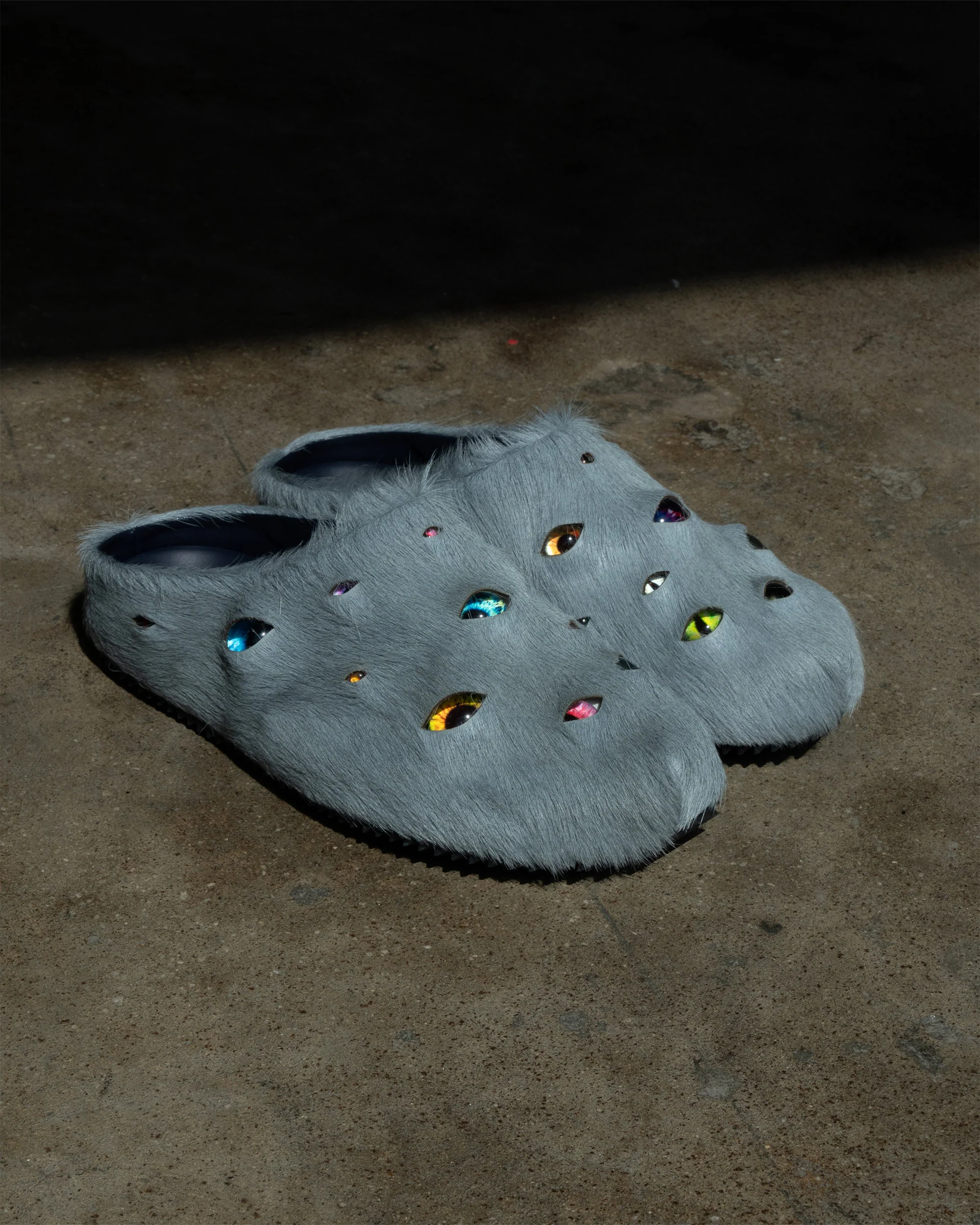 Eyeball Mules - Grey - Image 3
