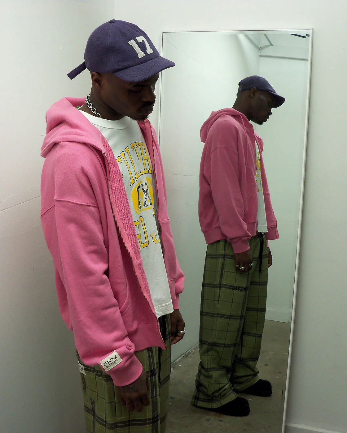 filthy® lightweight zip-up (pink) - Image 2