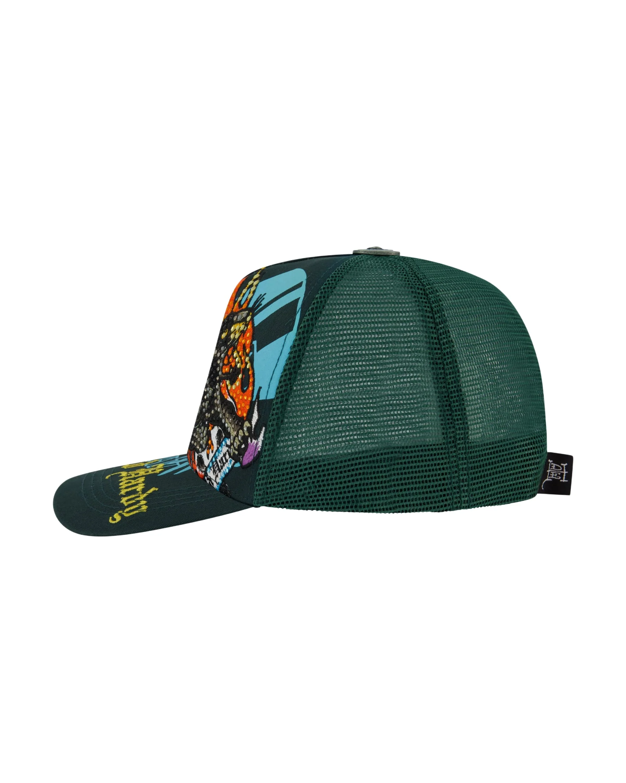 Fire Panther Rhinestone Trucker Hat - Image 2