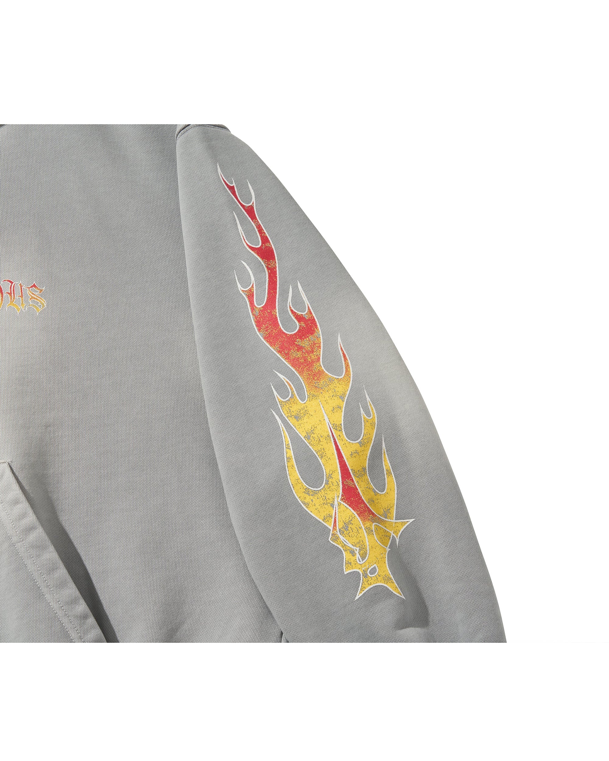 FLAME BEADS HOODIE / GRAY - Image 12