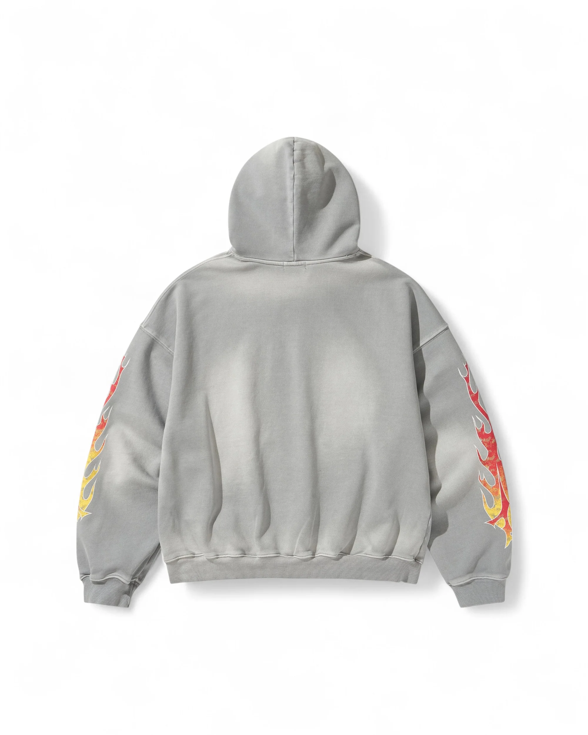 FLAME BEADS HOODIE / GRAY - Image 3