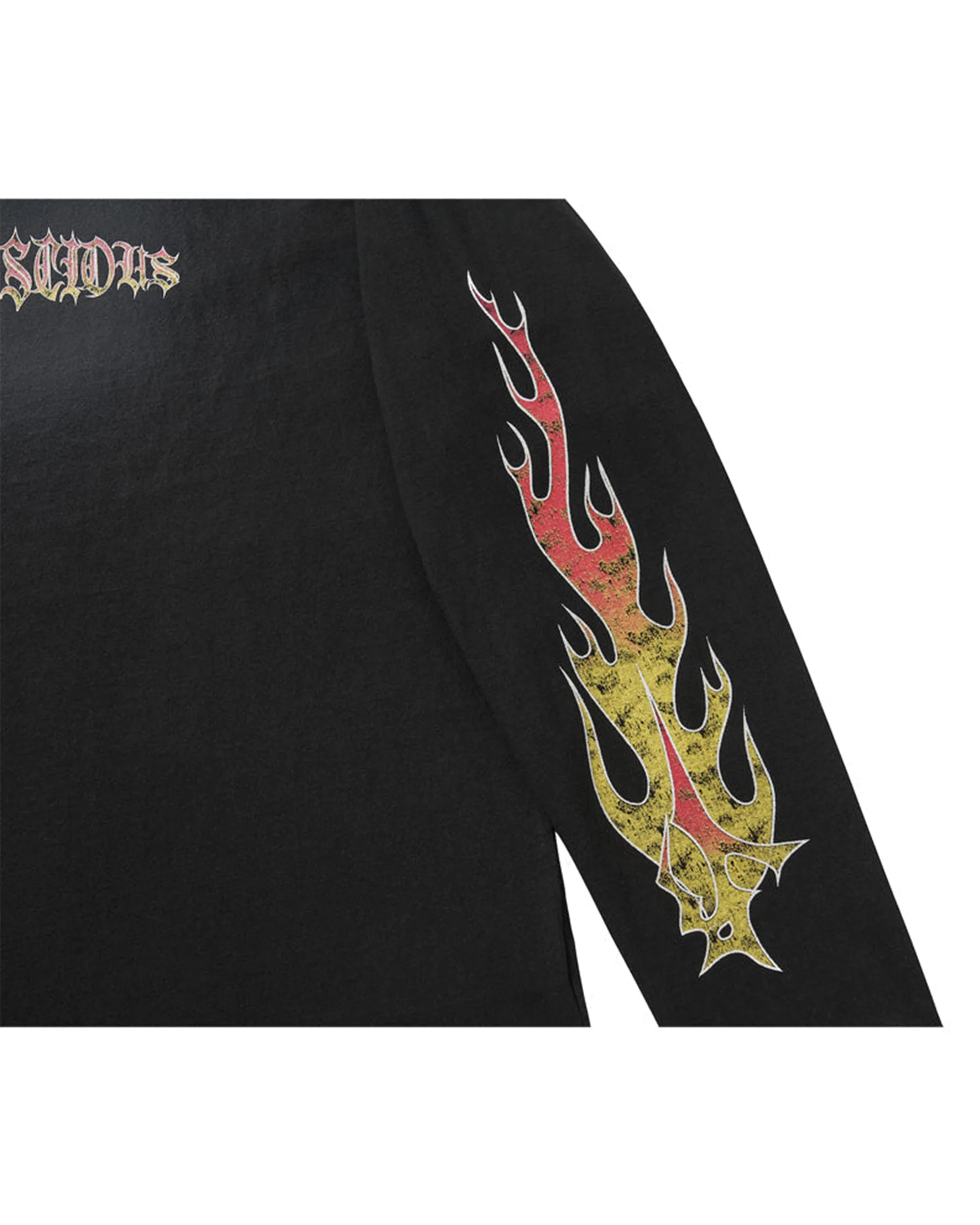 FLAME LONG SLEEVE TEE / BLACK - Image 8