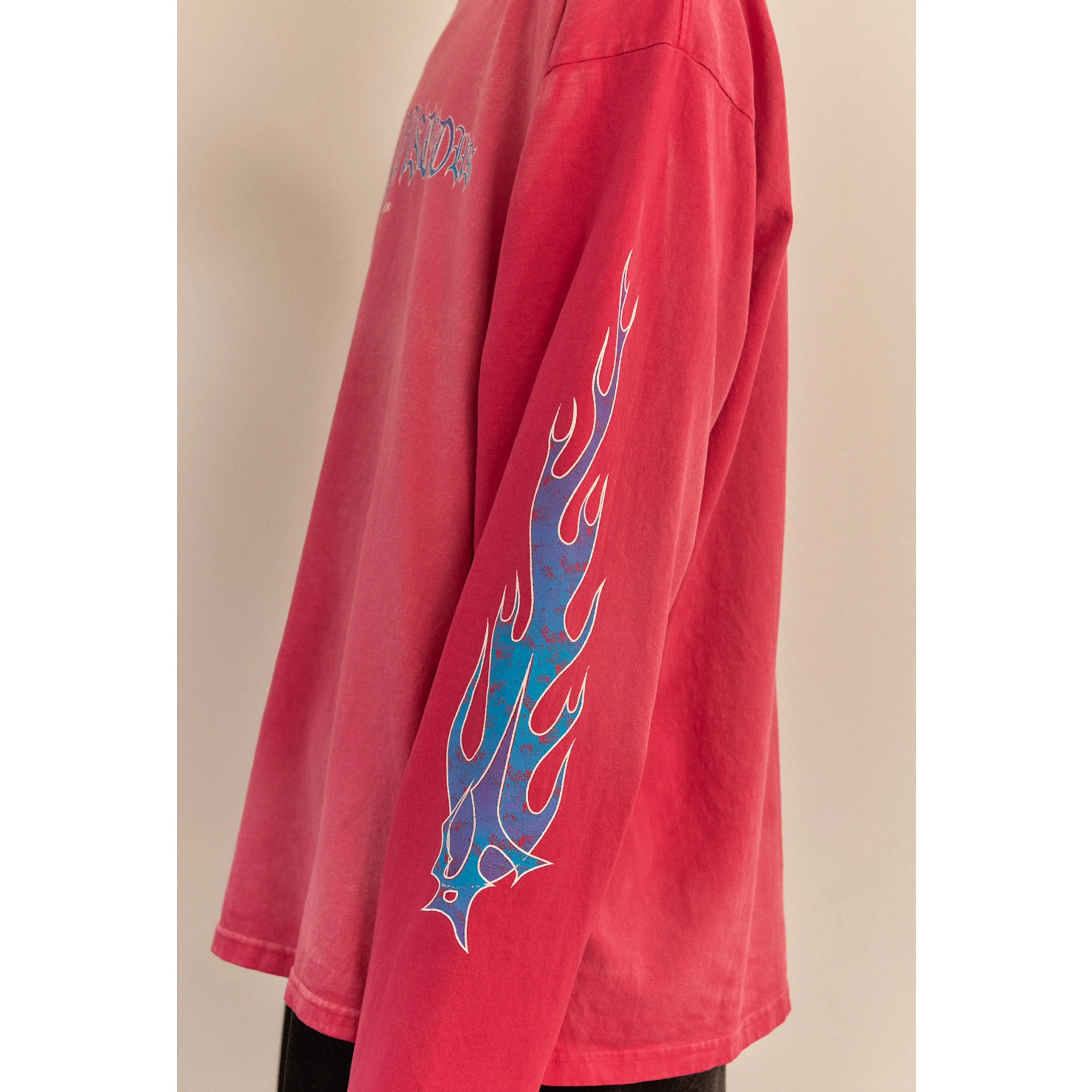 FLAME LONG SLEEVE TEE / PINK - Image 28