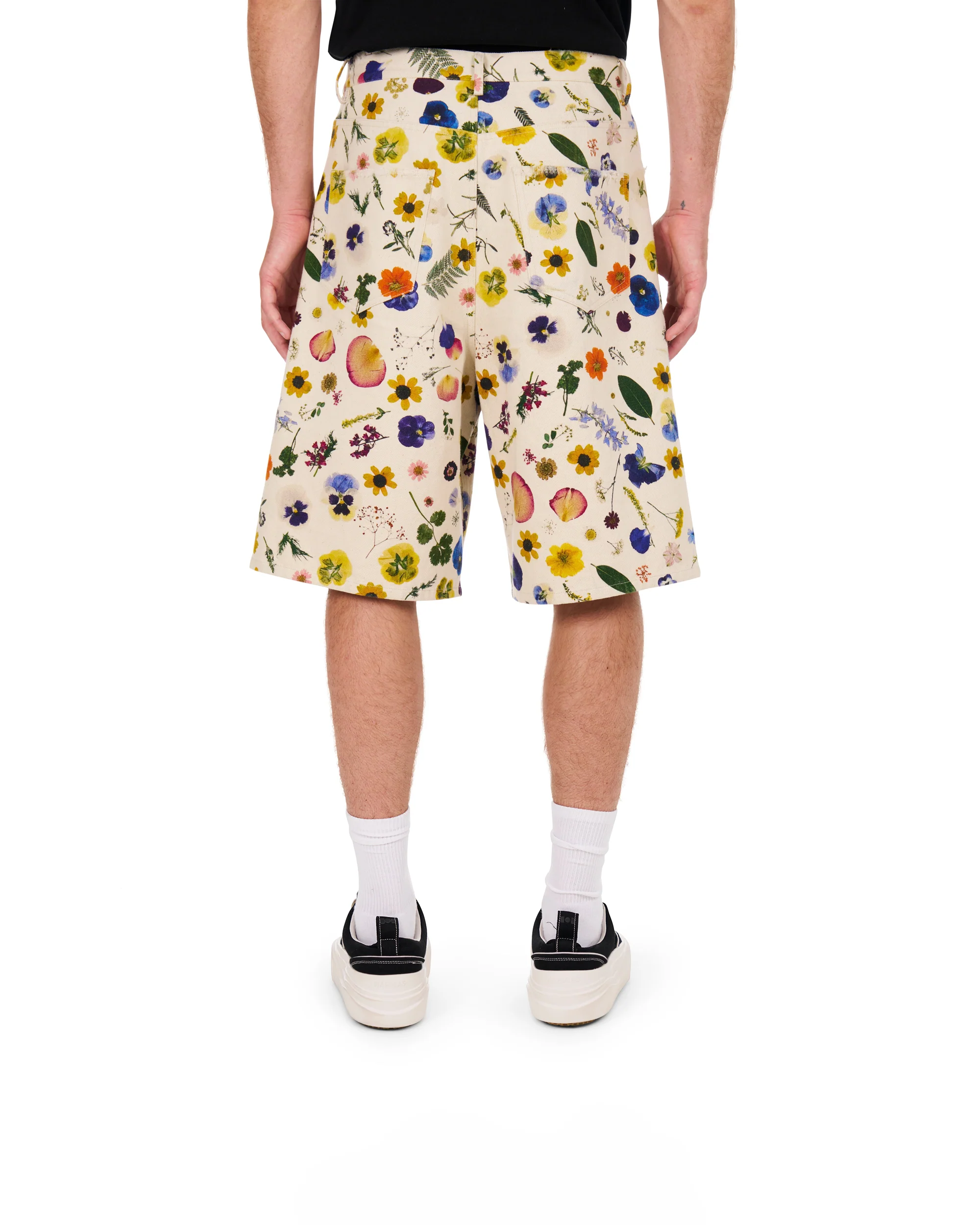 Floral Baggy 5 Pocket Shorts - Image 3