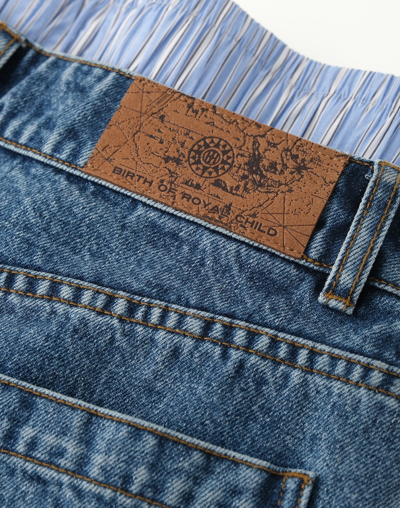 Fluid Dual Waist Baggy Denim - Image 11