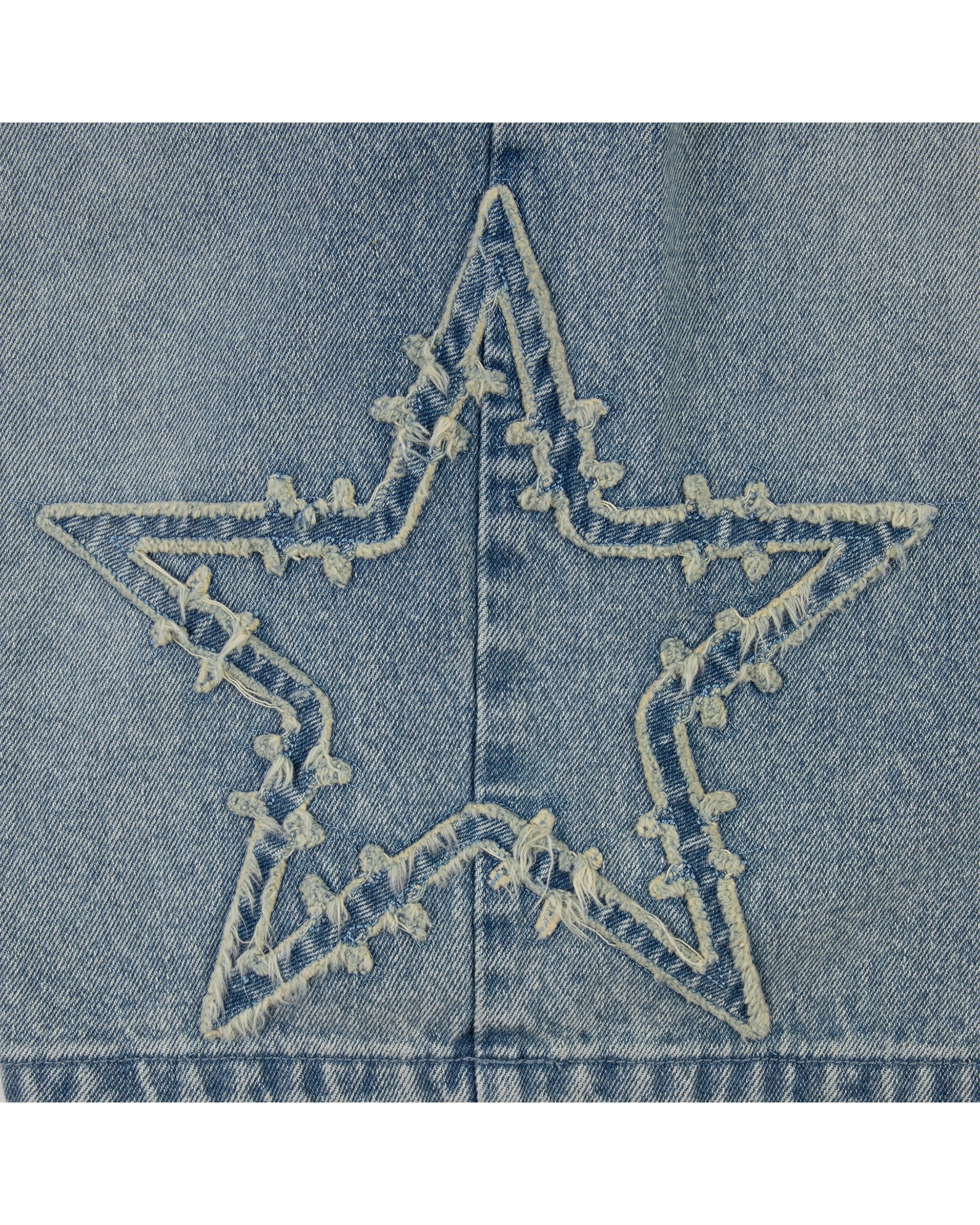 FRAYED BARBWIRE STAR JORTS - Image 7
