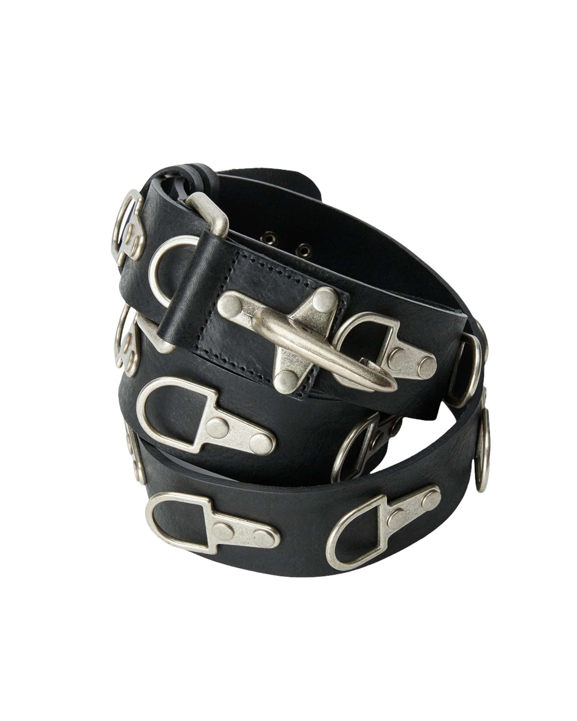 Full Metal Leather Belt - Image 3