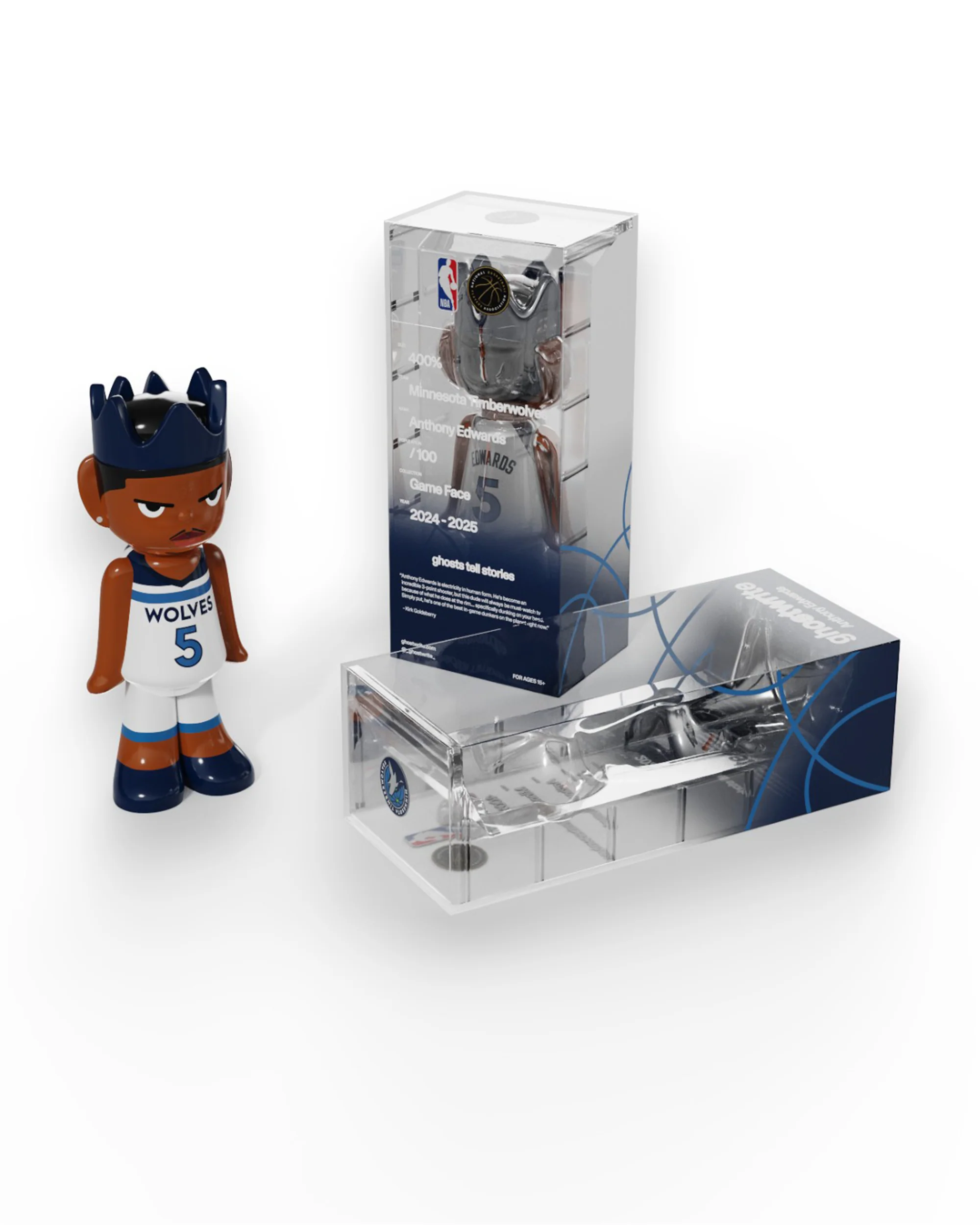 ghostwrite x NBA "Game Face" Anthony Edwards 400% 2025 (Edition of 100) - Image 2