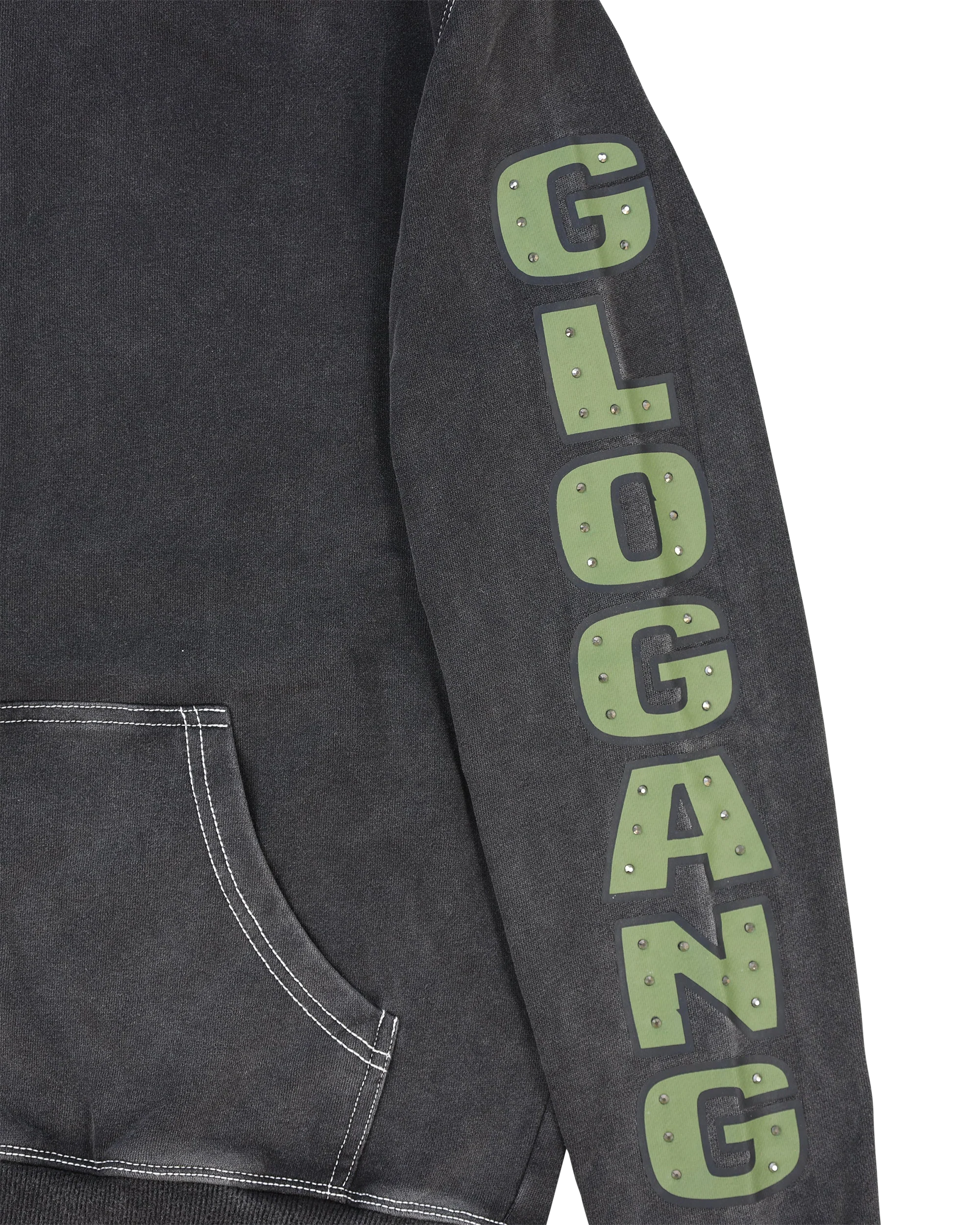 Glo Gang Renegades Full Zip Hoodie (Black Washed) - Image 3