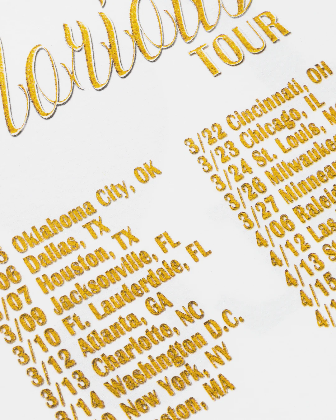 GLORIOUS TOUR I <3 GLO TEE - Image 4