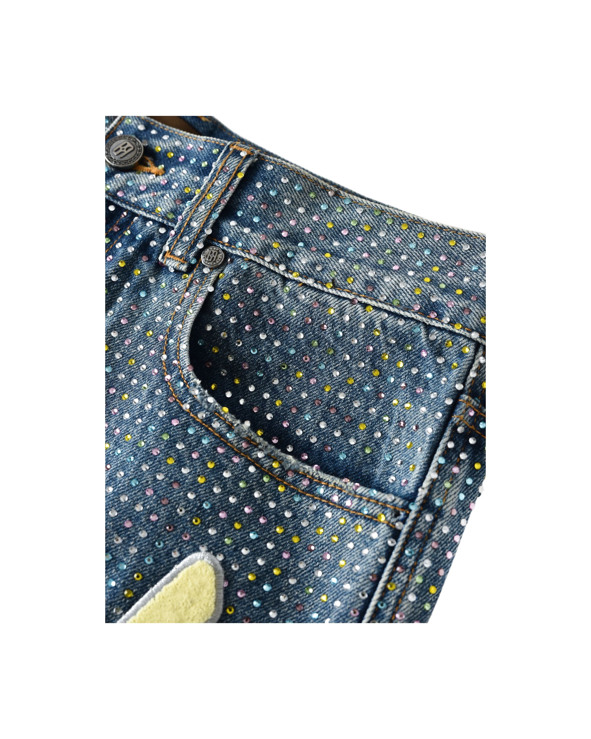 Graffiti Logo Diamond Denim - Image 8