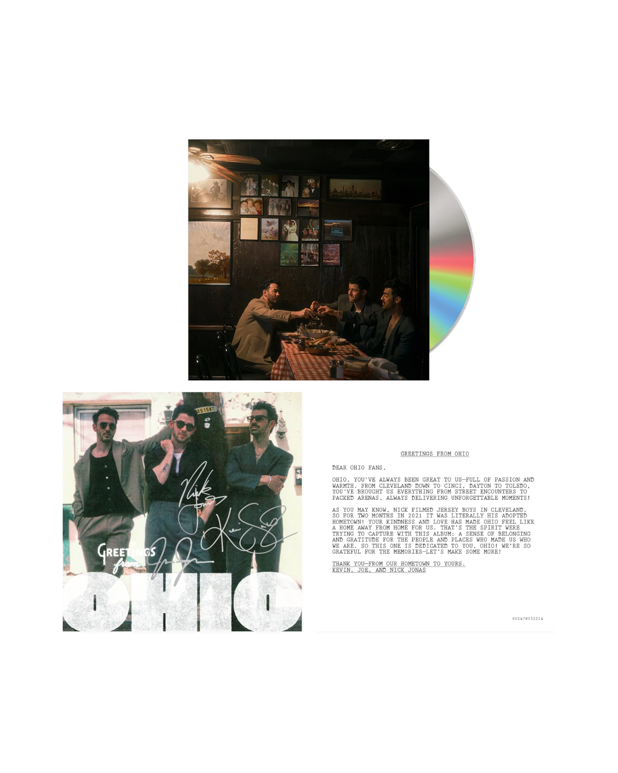 Greetings From Your Hometown Signed CD - Ohio