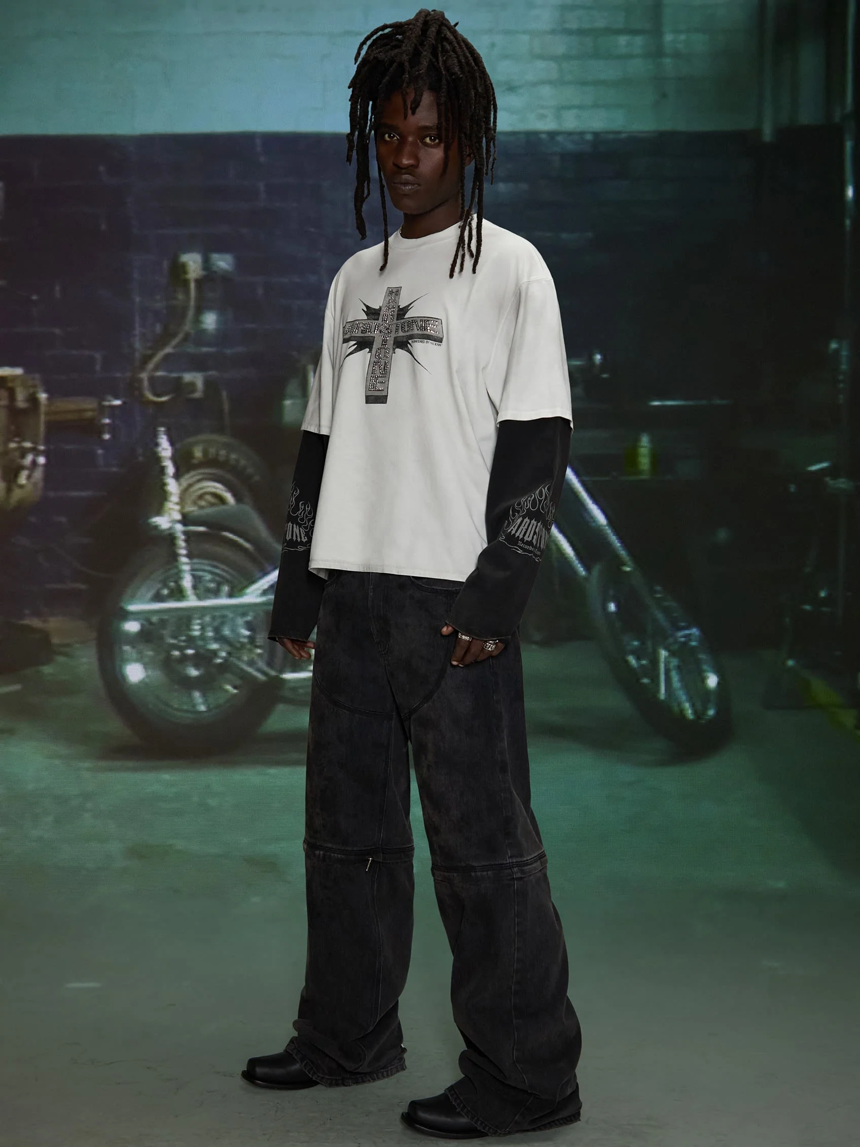 HARDSTONE Layered Long-Sleeve Tee - Image 17