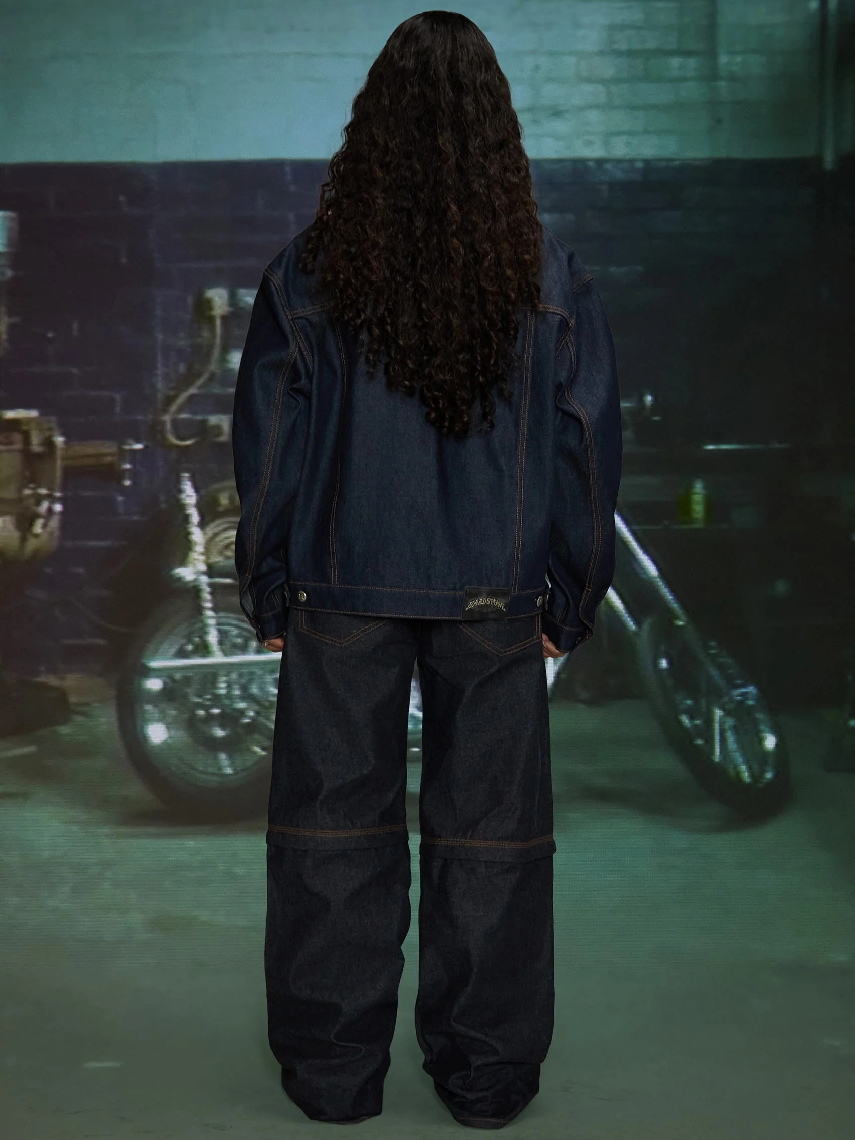 HARDSTONE Raw Denim Jacket - Image 12