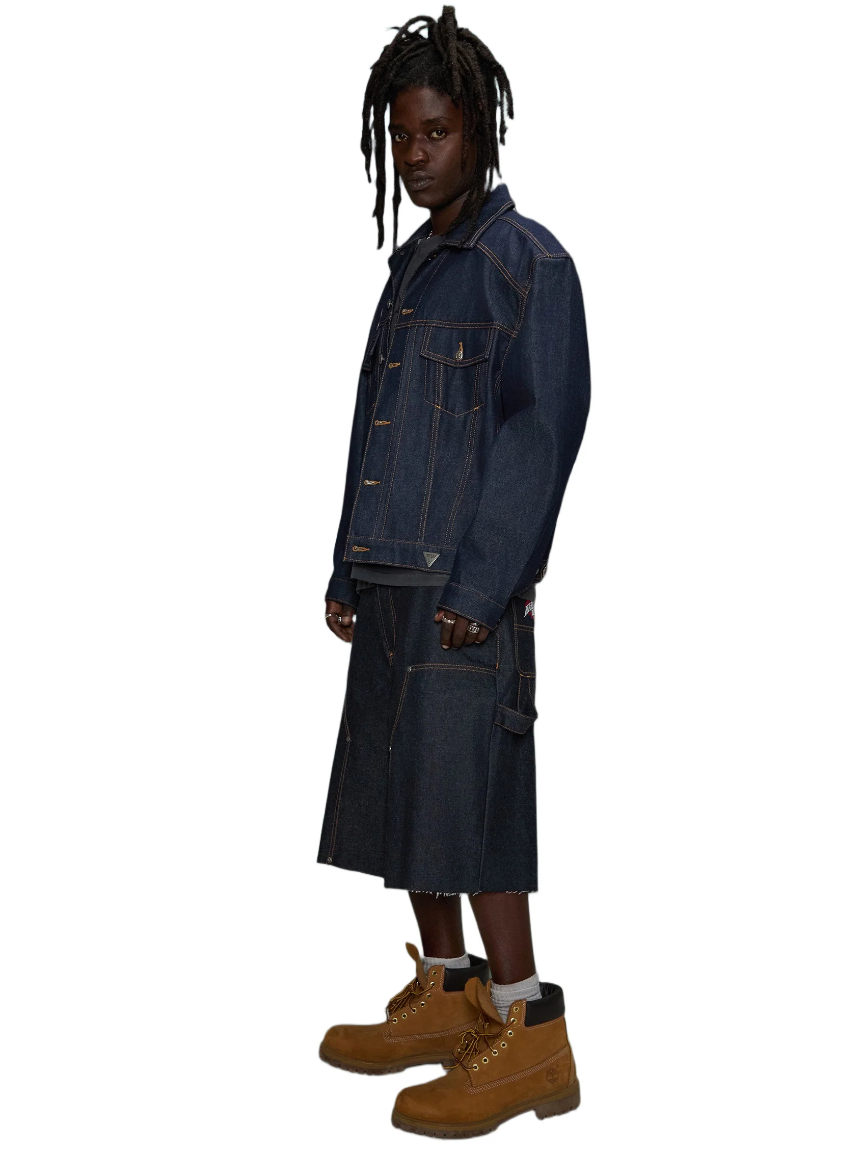 HARDSTONE Raw Denim Jacket - Image 15