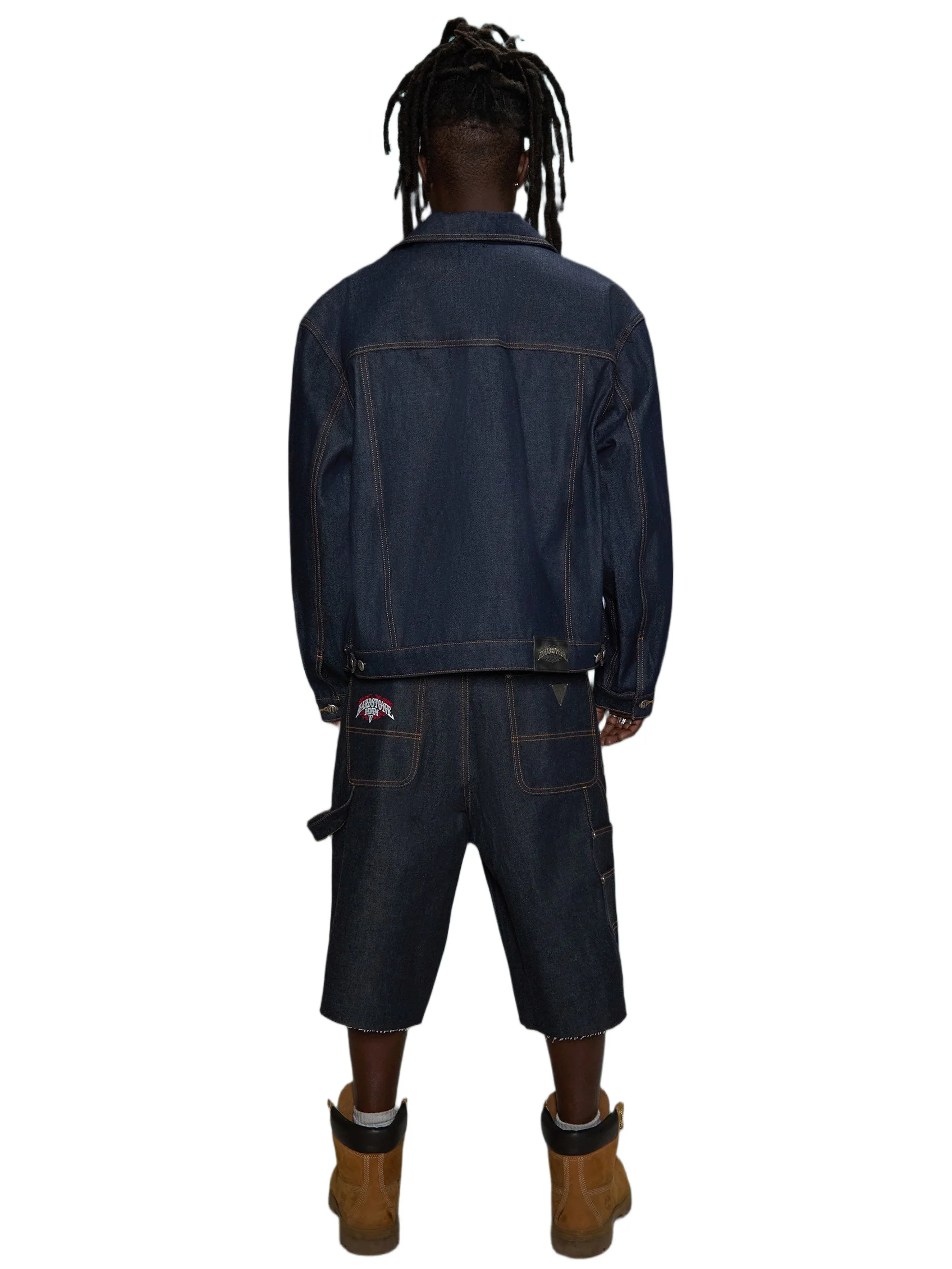 HARDSTONE Raw Denim Jacket - Image 16