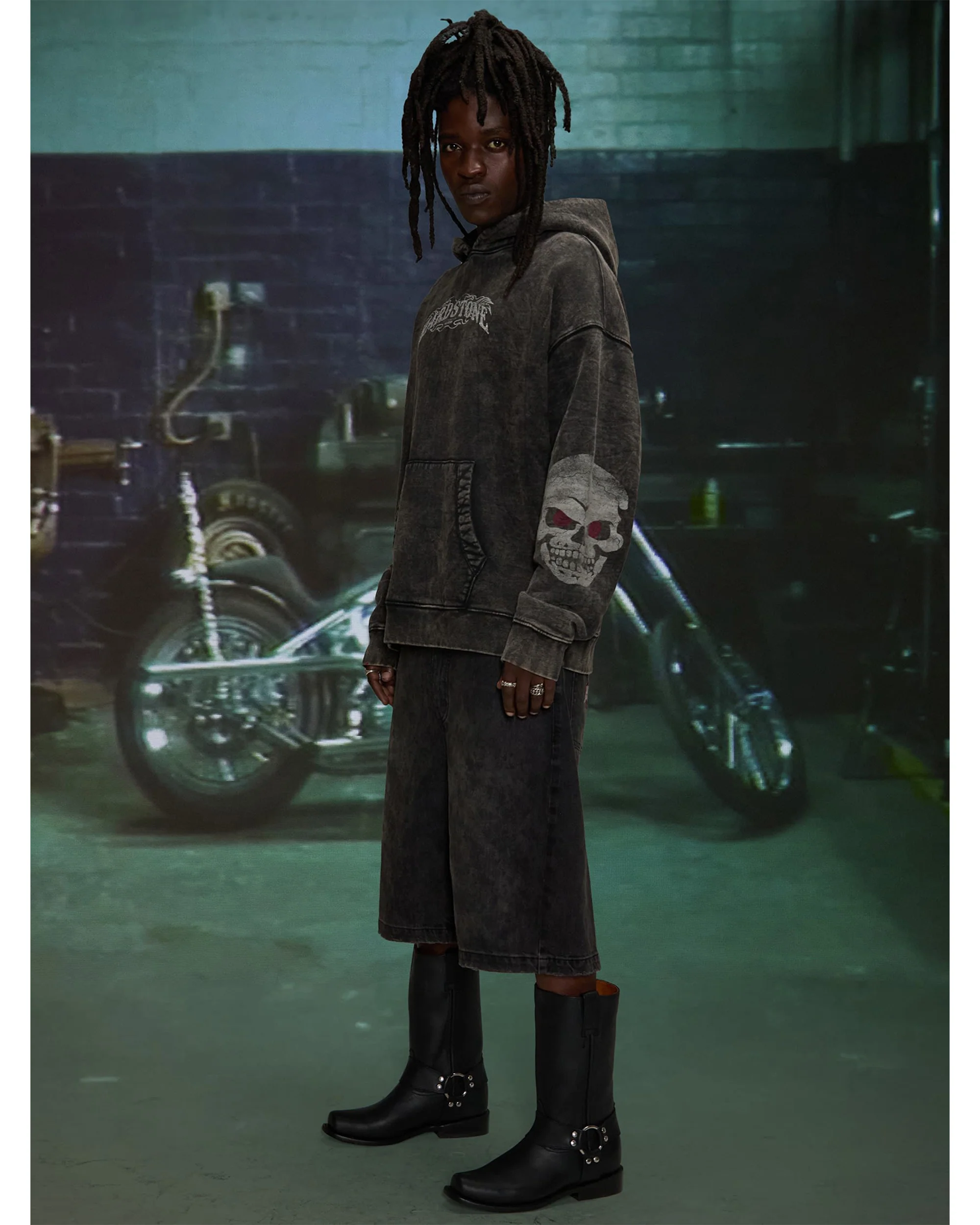HARDSTONE Skull Hoodie - Image 5