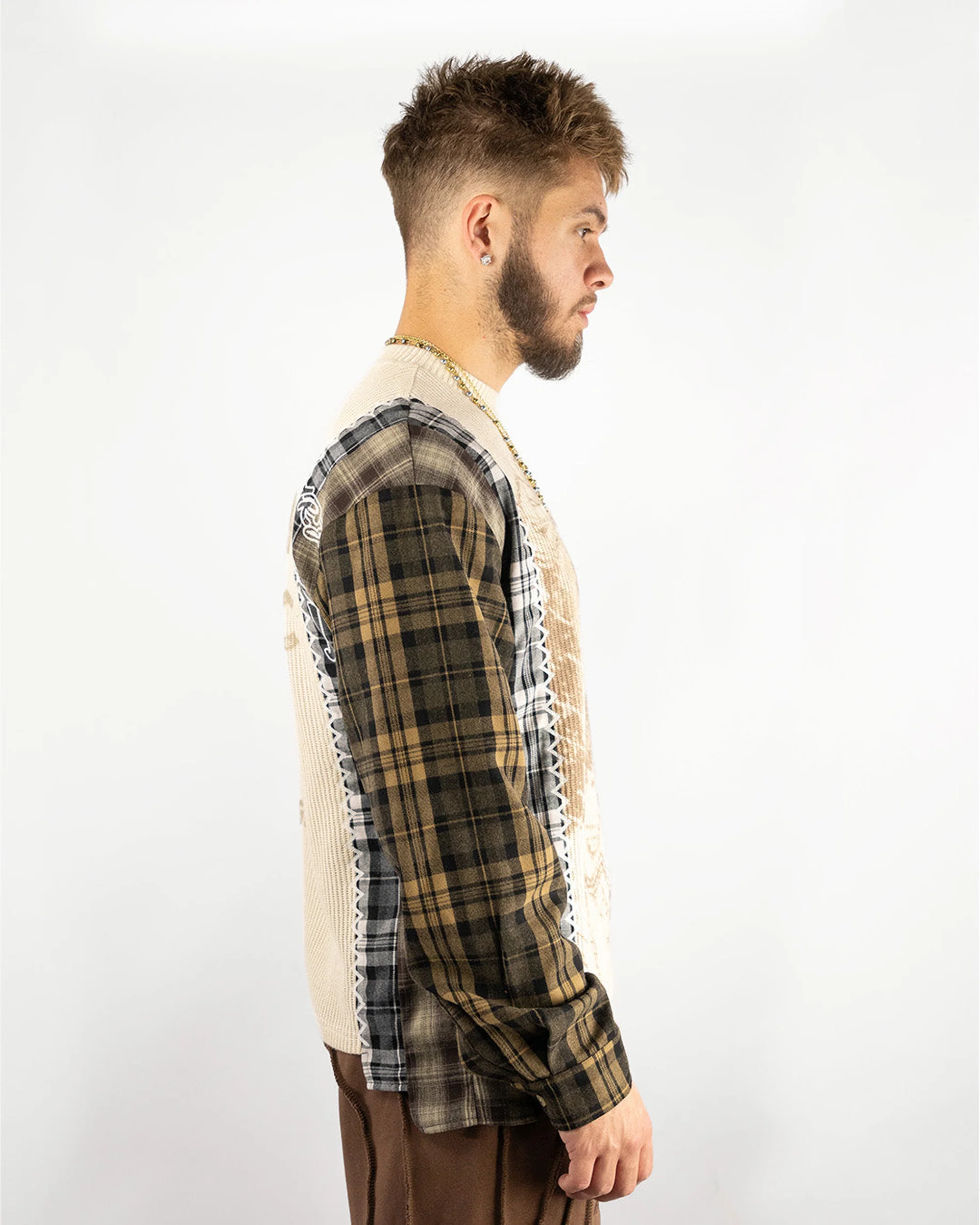 "Harvest Patchwork" Knitted Flannel - Image 4