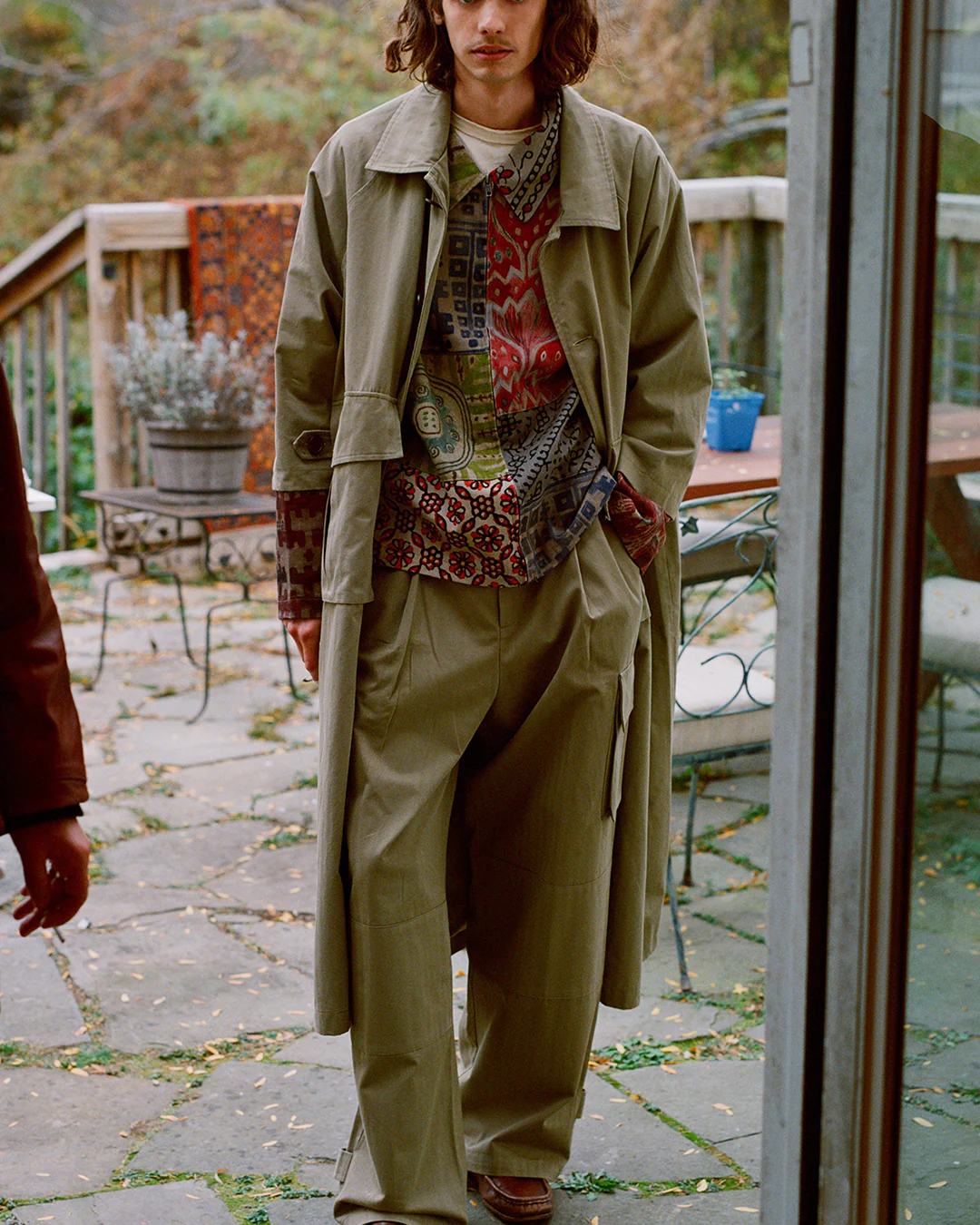 Herringbone Twill Trench Coat - Image 4