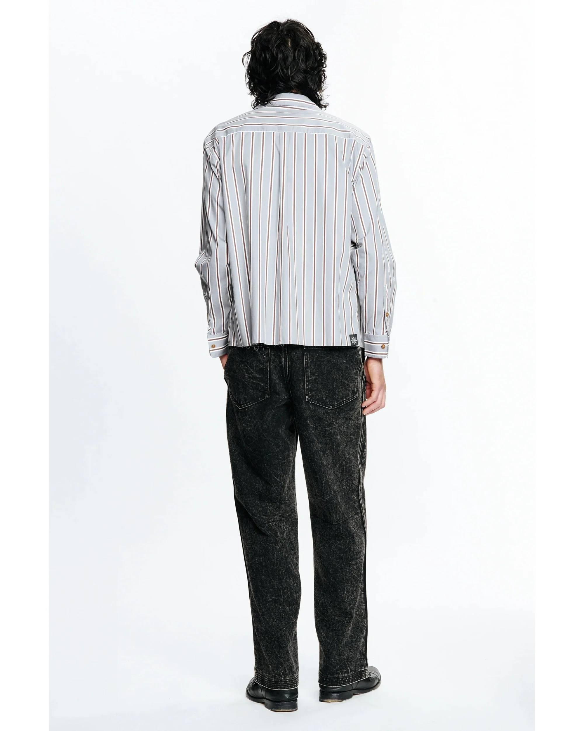 HOLD LS SHIRT - GREY STRIPE - Image 4
