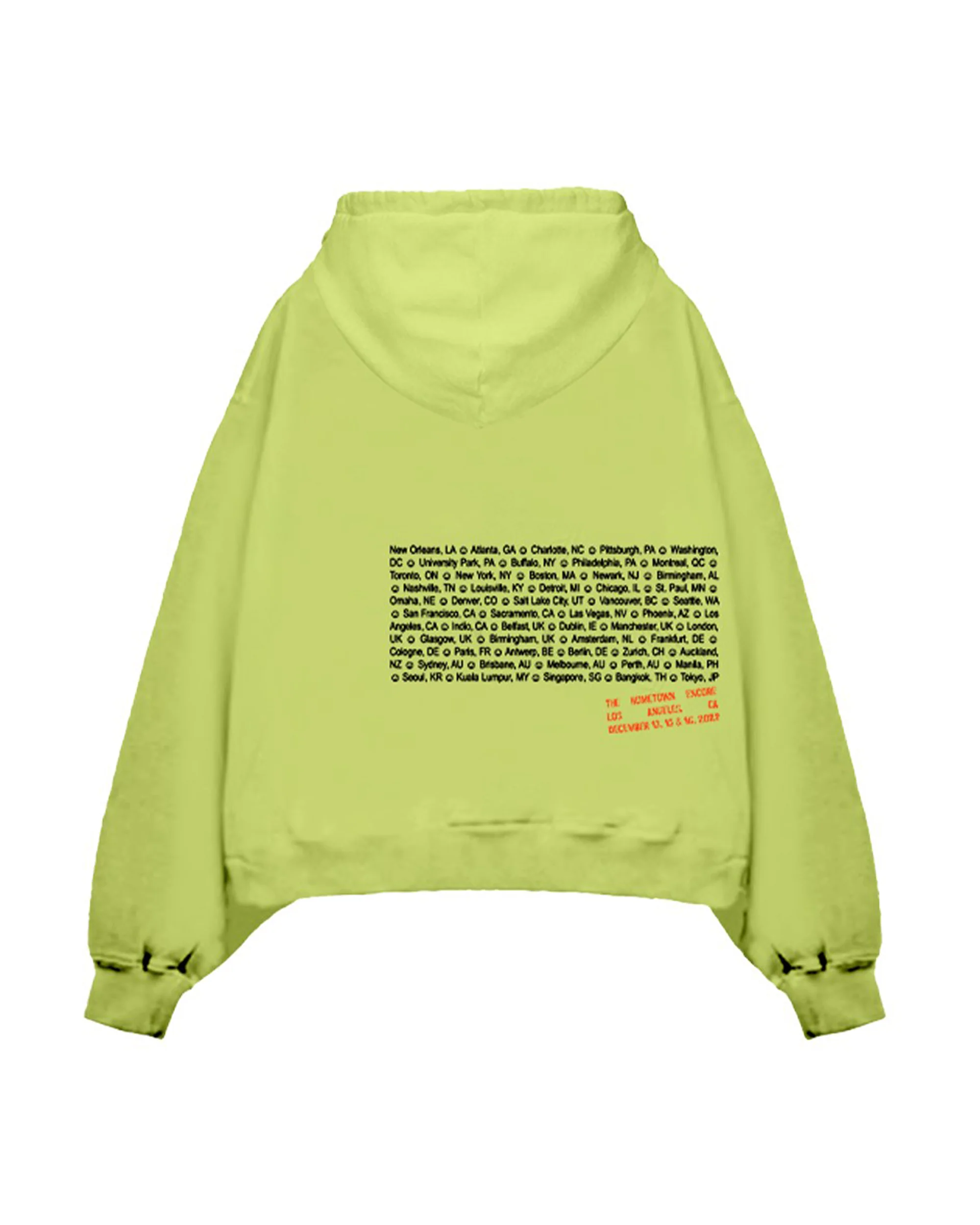Homecoming Stamped Lime Hoodie - Image 2