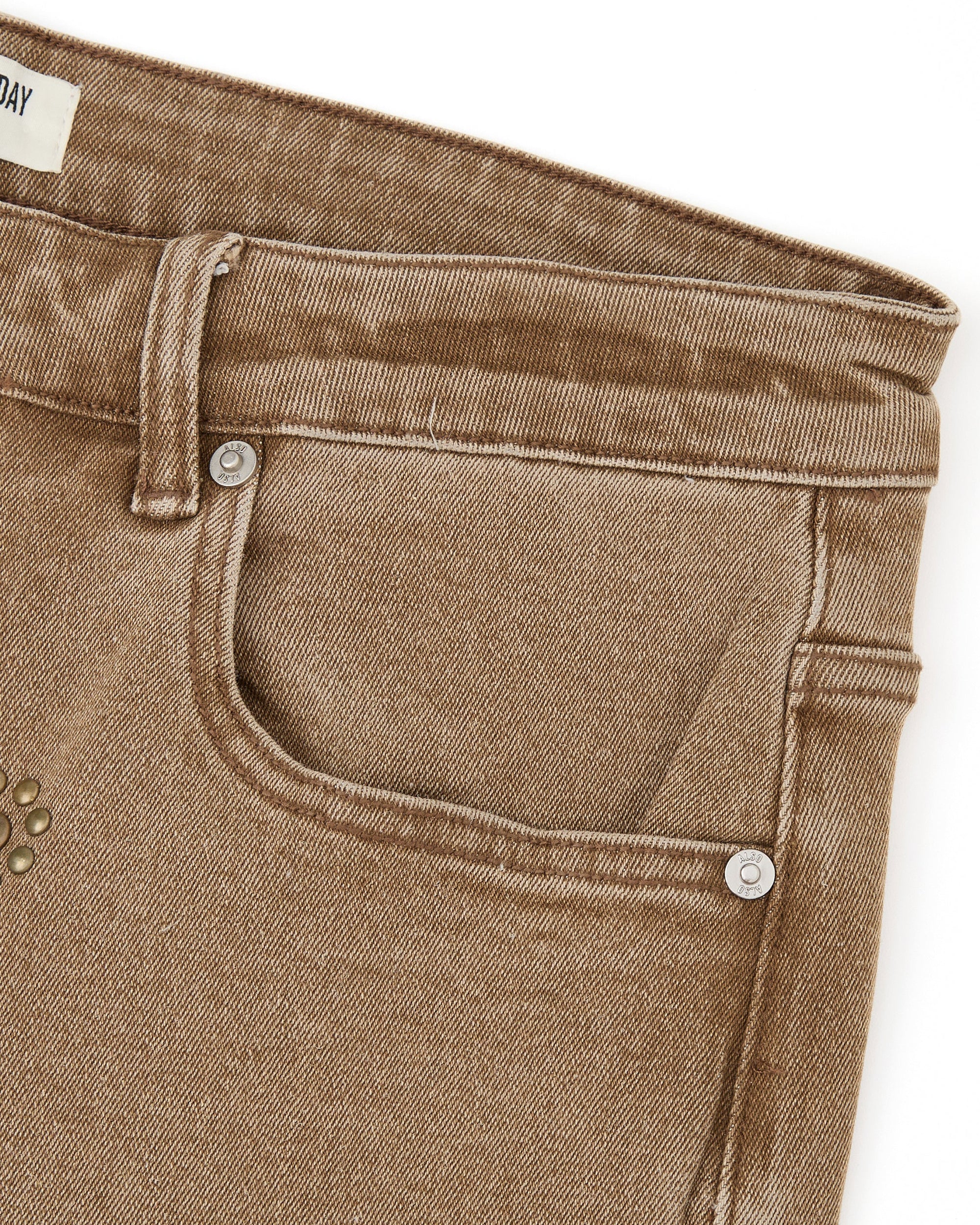 Hudson Denim Jorts - Sand - Image 3
