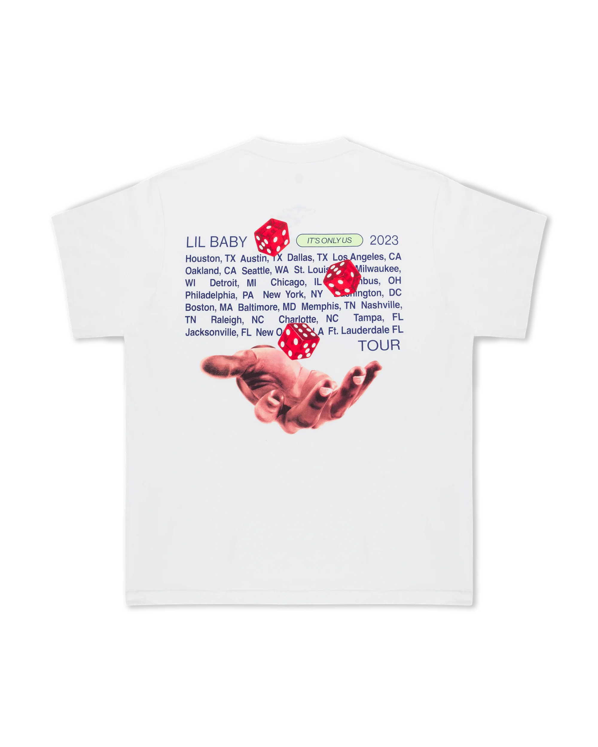 IOU TOUR HAND TEE (WHITE) - Image 2