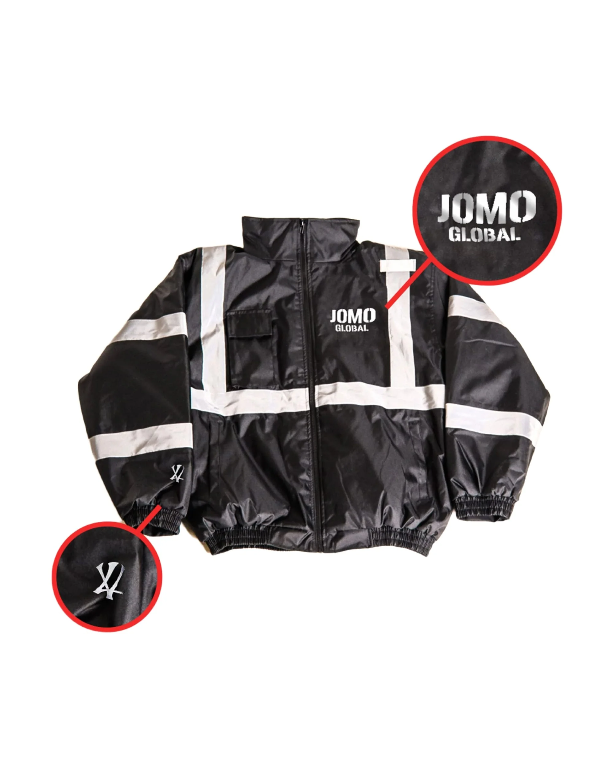 JOMO GLOBAL HIGH VISIBILITY JACKET + LIMITED GAS TRADING CARD SET / BLACK / STAFF - Image 10