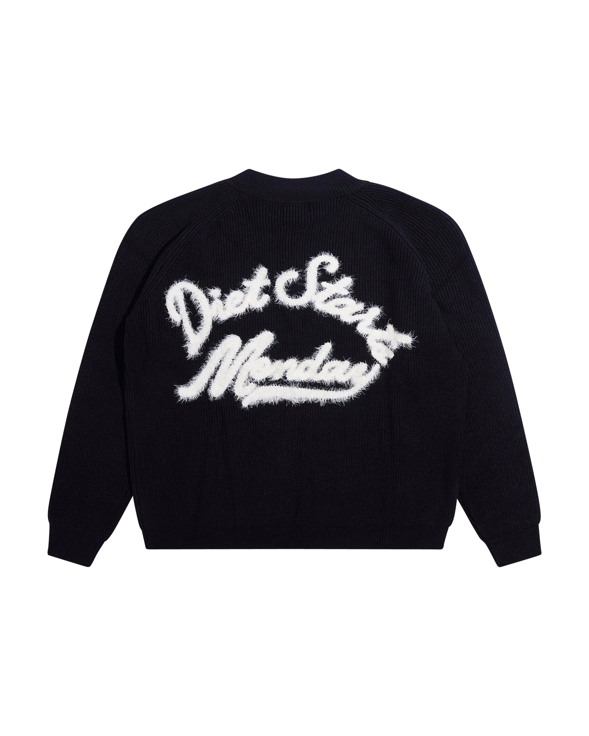 Knit Mohair Pullover - Black/White - Image 2
