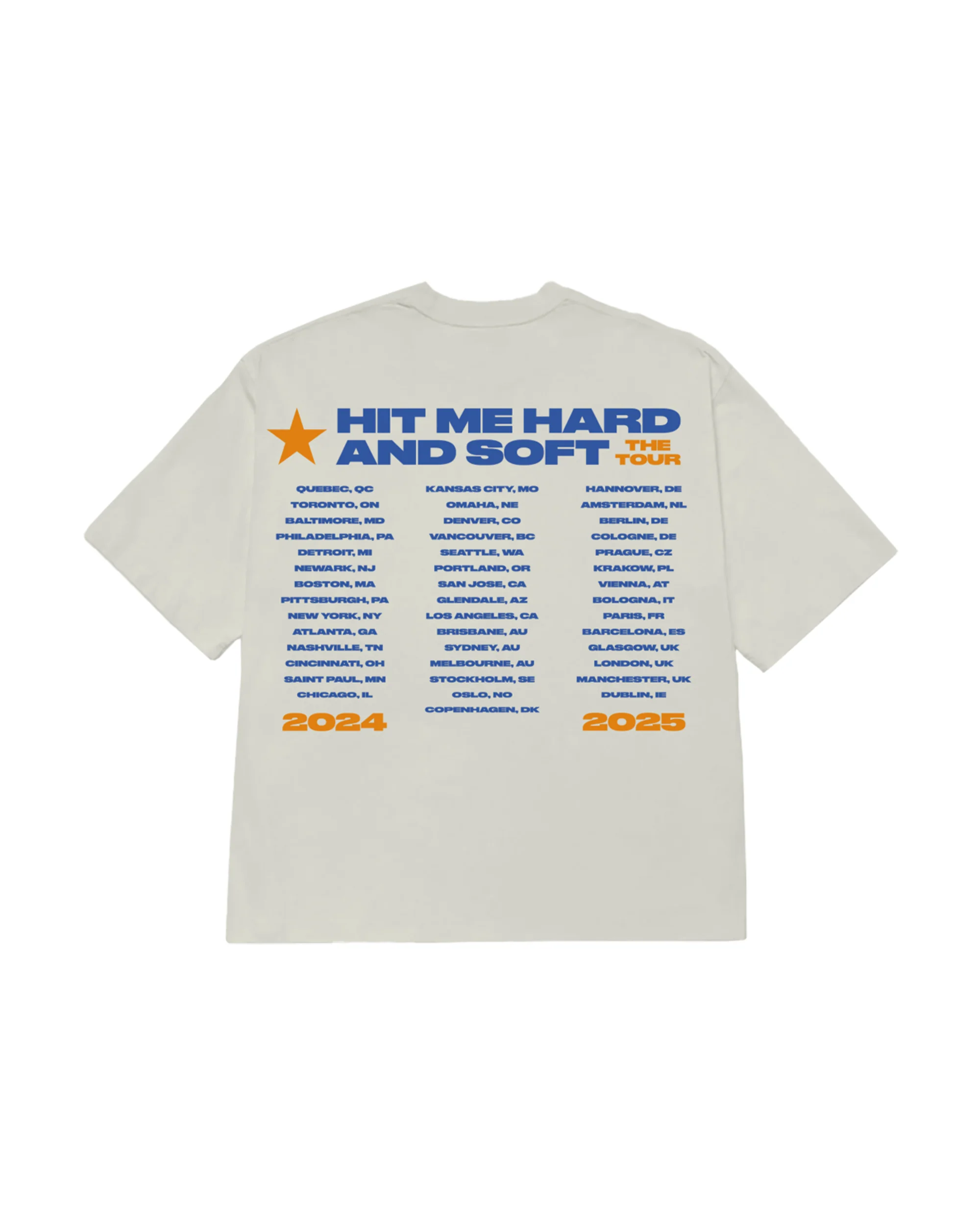 Lean HIT ME HARD AND SOFT: THE TOUR 2024 White T-Shirt - Image 2