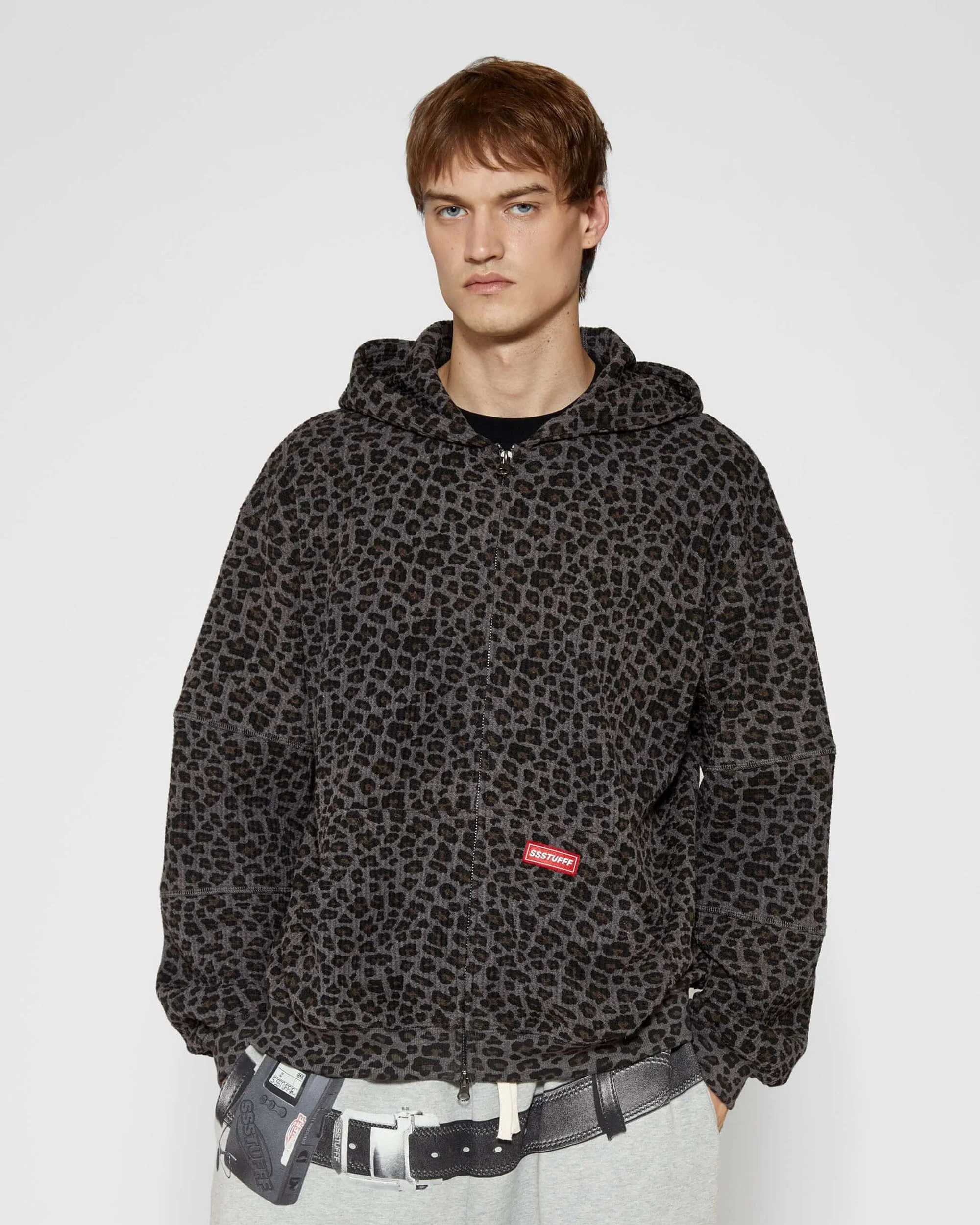 Leopard Waffle Zip Up - Image 8