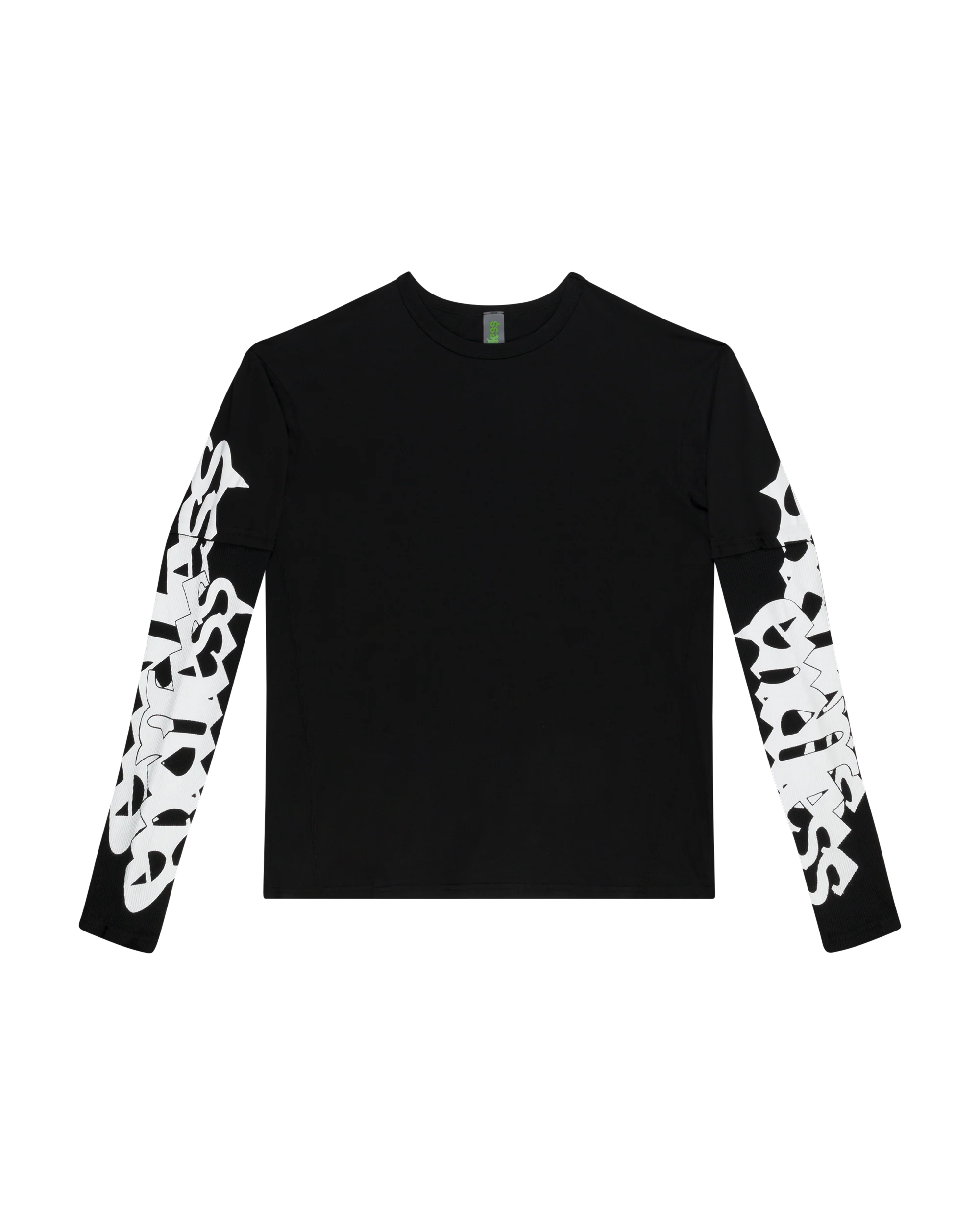LESS WHITE LAYERED THERMAL SHIRT