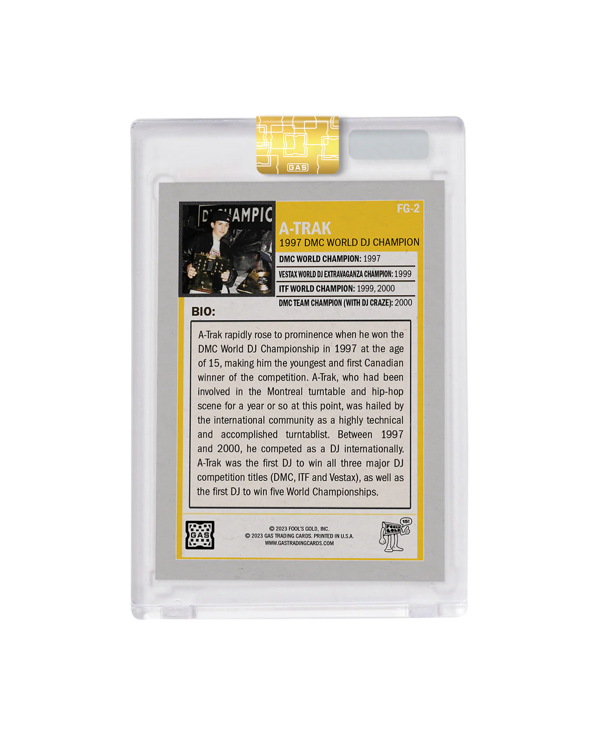 Limited Edition A-Trak & Fool’s Gold Records GAS Cracked Ice Foil Trading Cards Set - Image 17