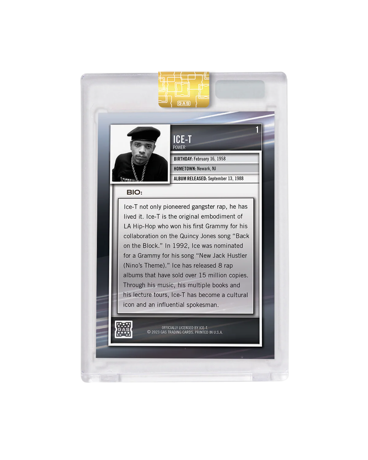Limited Edition Ice-T 2023 GAS Cracked Foil Hip-Hop Trading Cards Set - Image 4