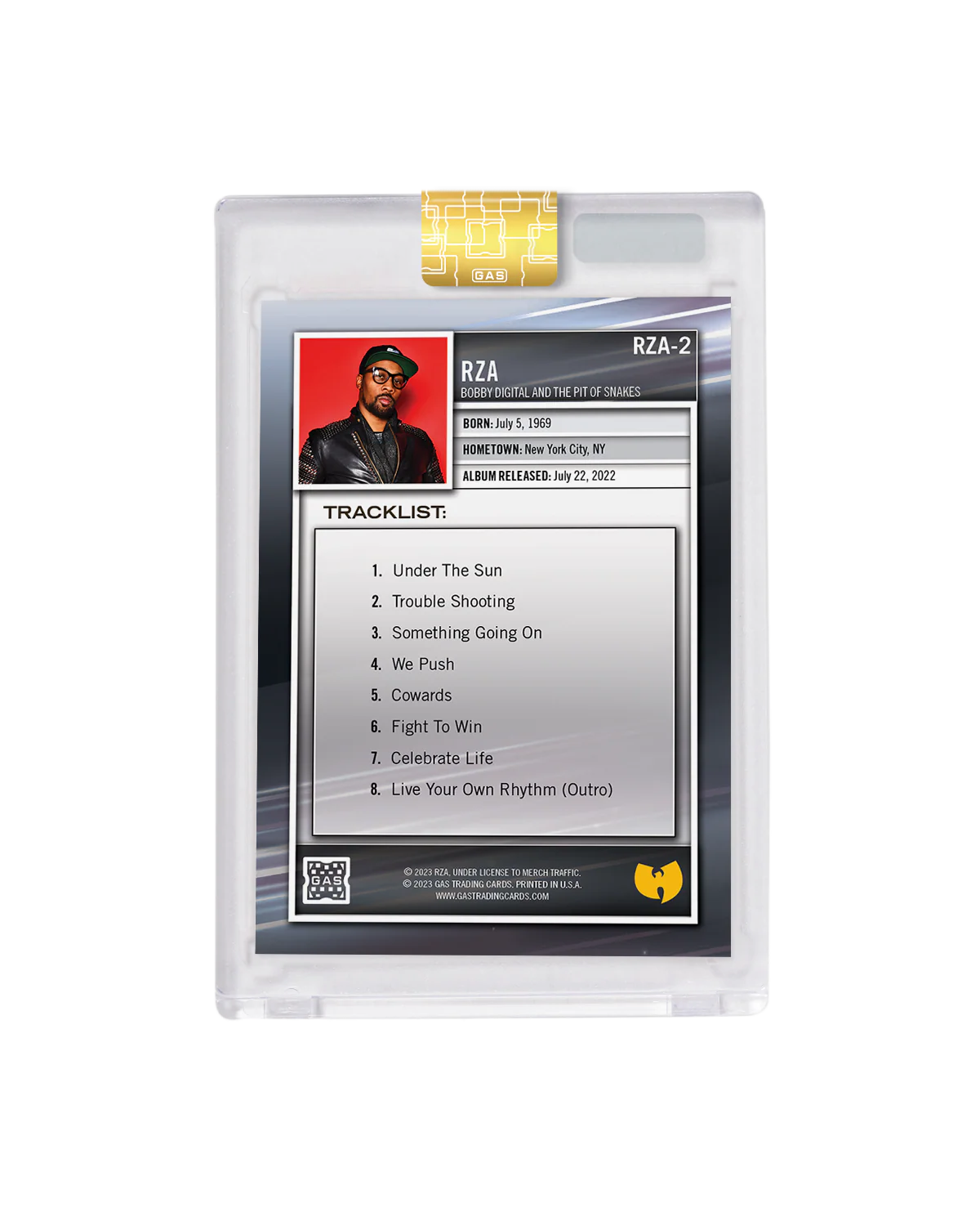 Limited Edition RZA 2023 GAS Cracked Foils Hip-Hop Trading Cards Set - Image 6