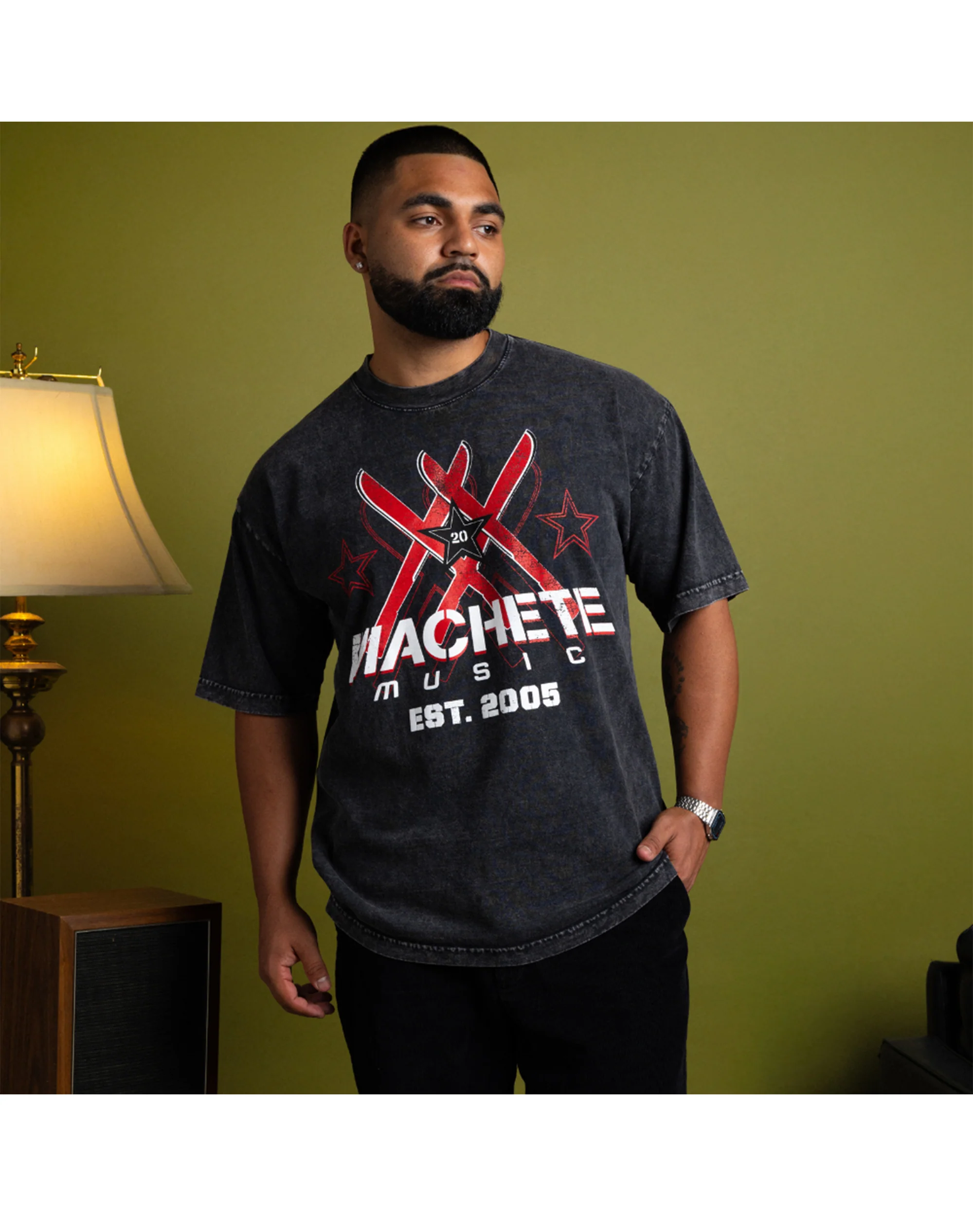 Machete Distressed Oversized Tee - Image 2