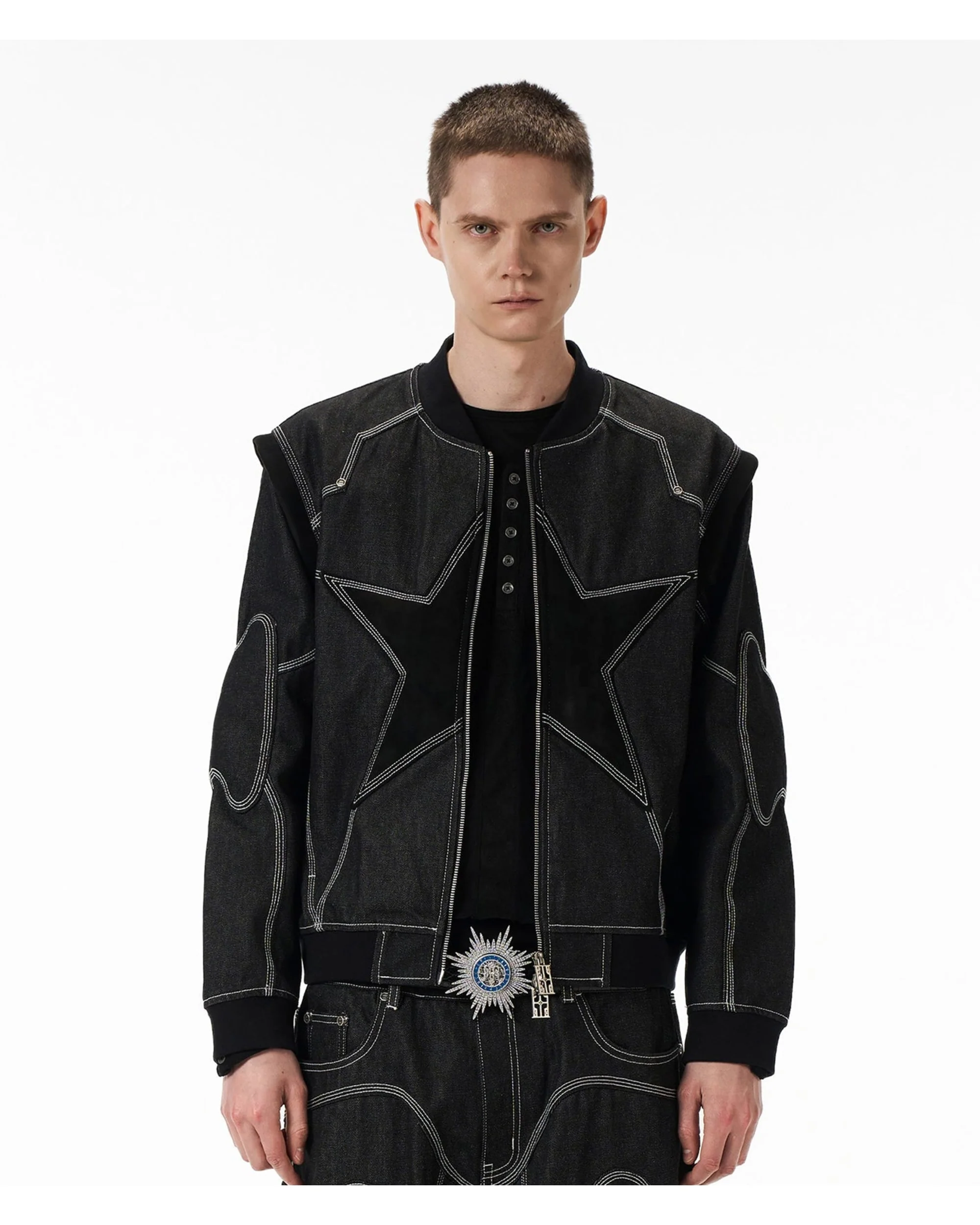 Mecha Division Raw Denim Jacket - Image 3
