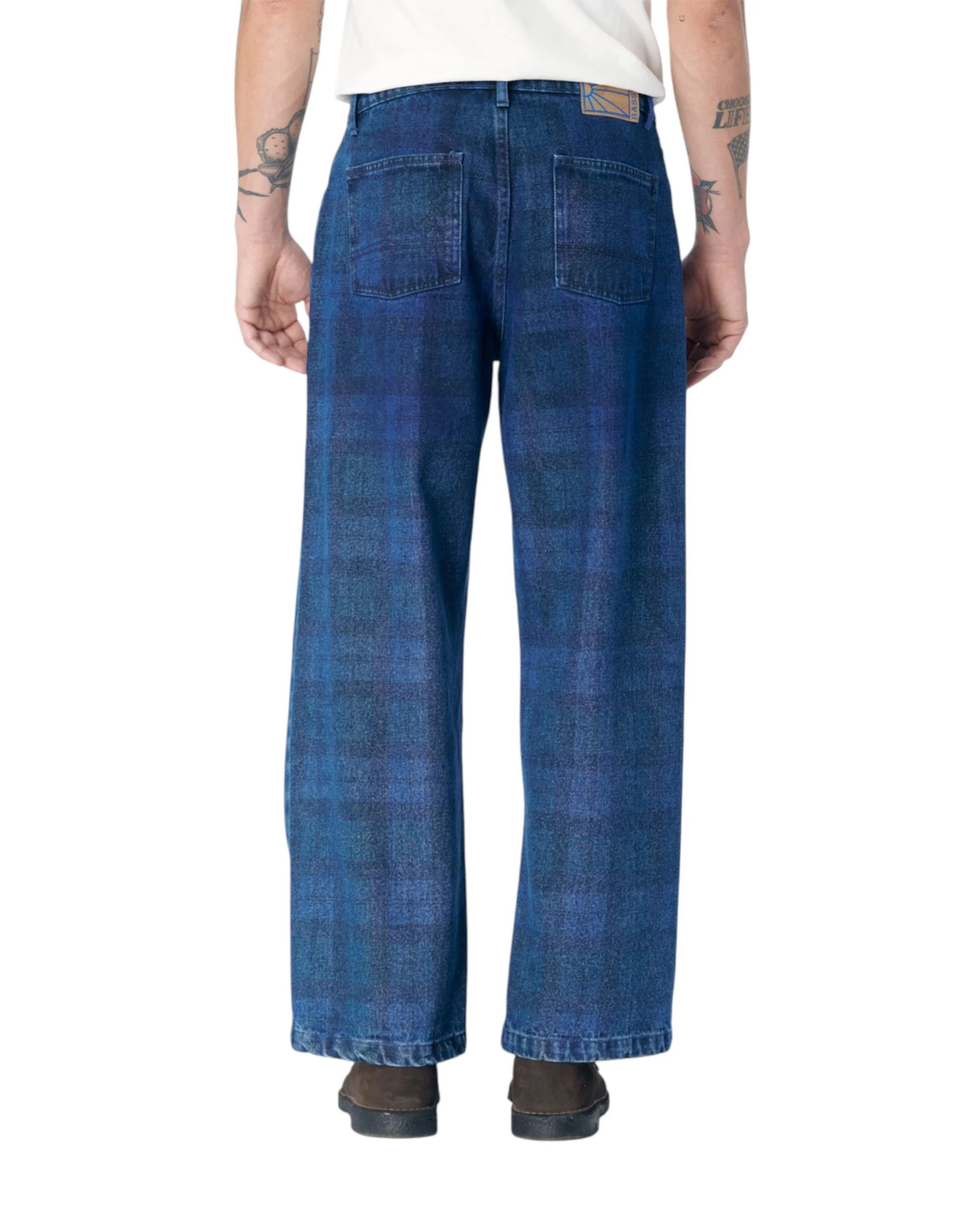 MEN ALLOVER PRINT BAGGY DENIM PANTS WOVEN - Image 2