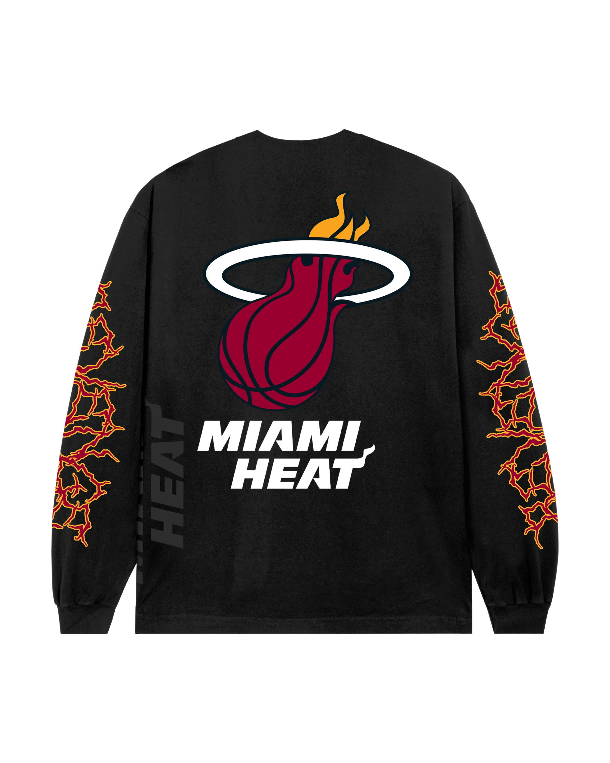 MIAMI HEAT LIGHTNING LOGO LONG SLEEVE BLACK - Image 2