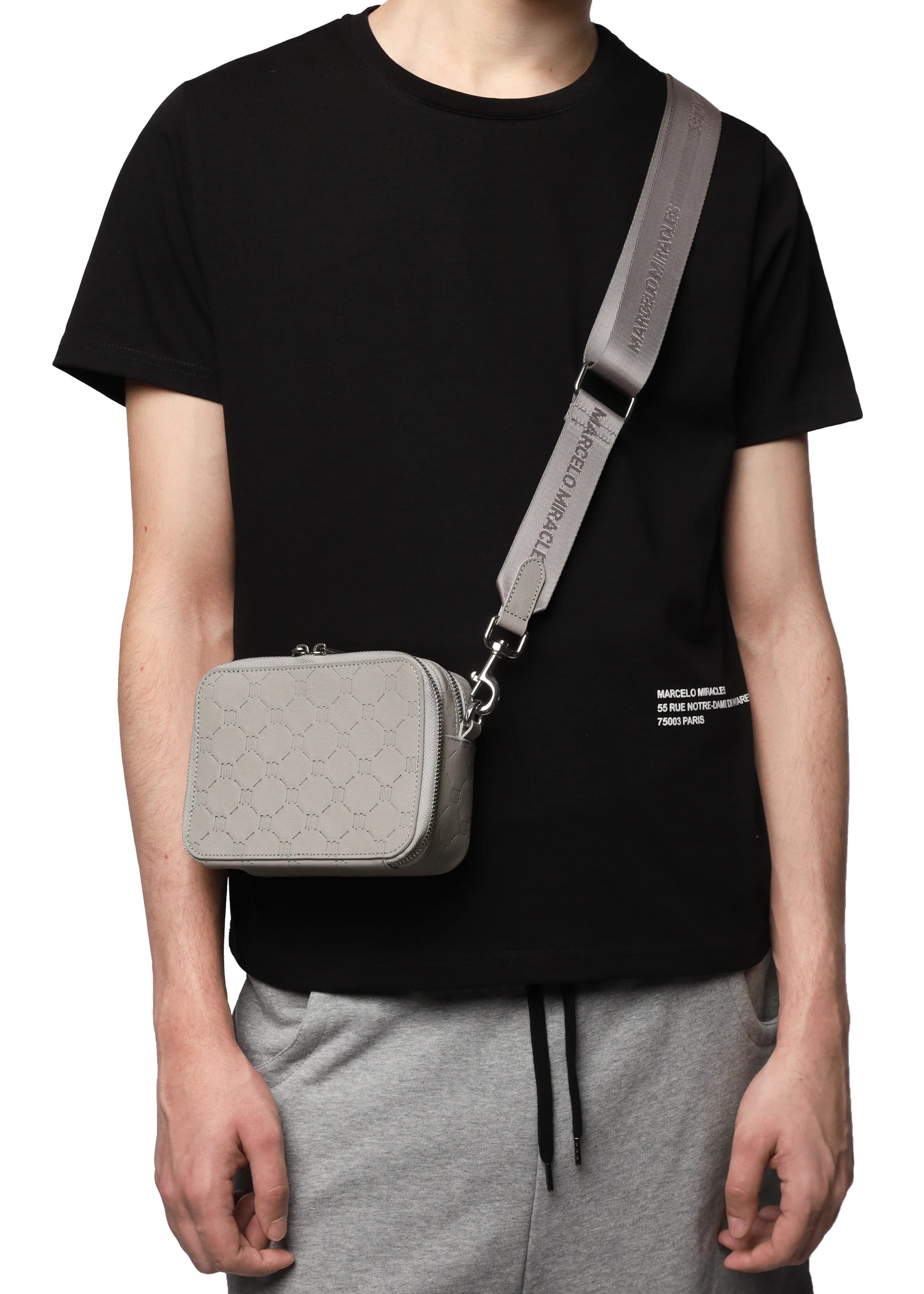 MONOGRAM SHOULDER BAG in GREY - Image 7