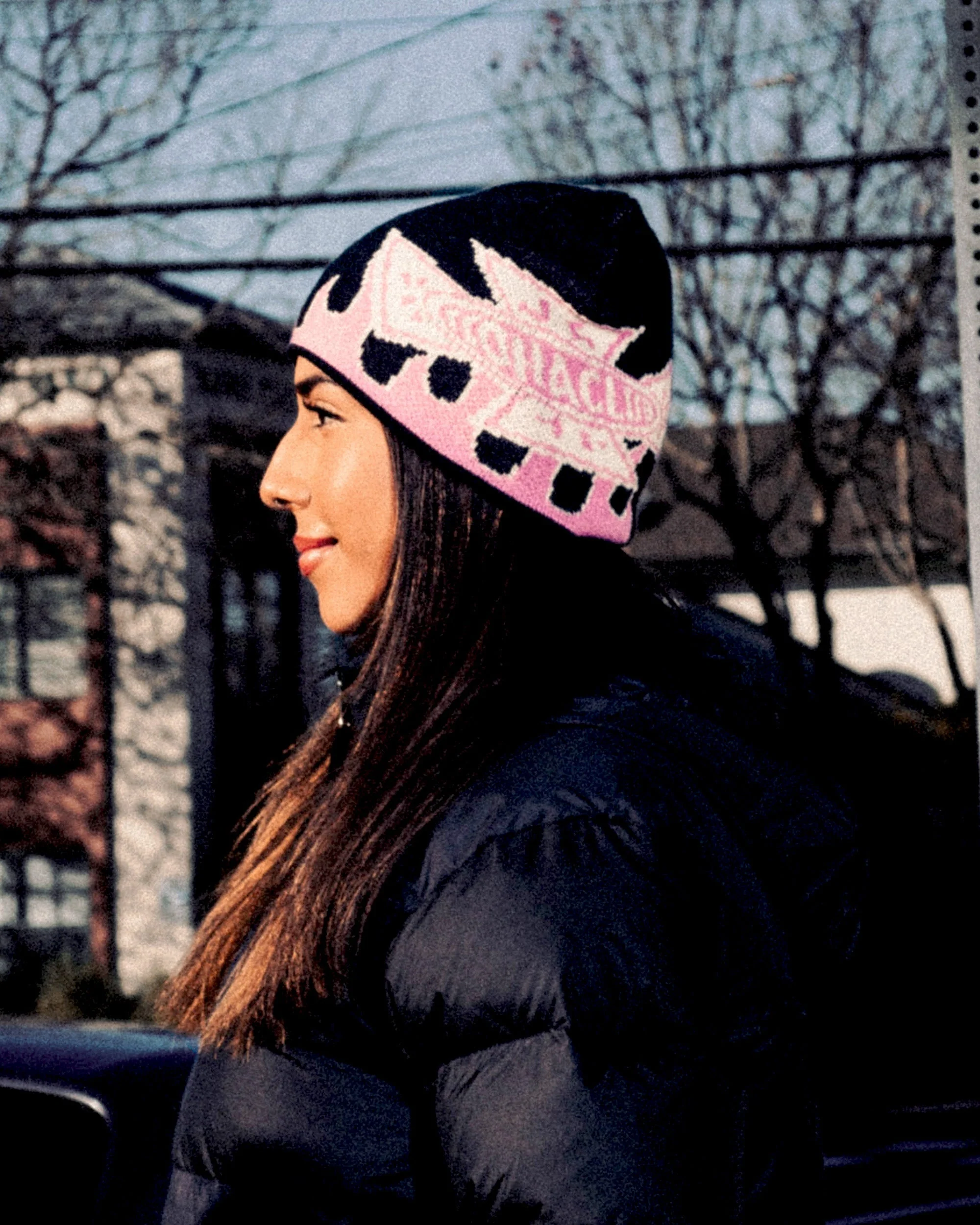 Moto Punk Beanie Black - Image 2