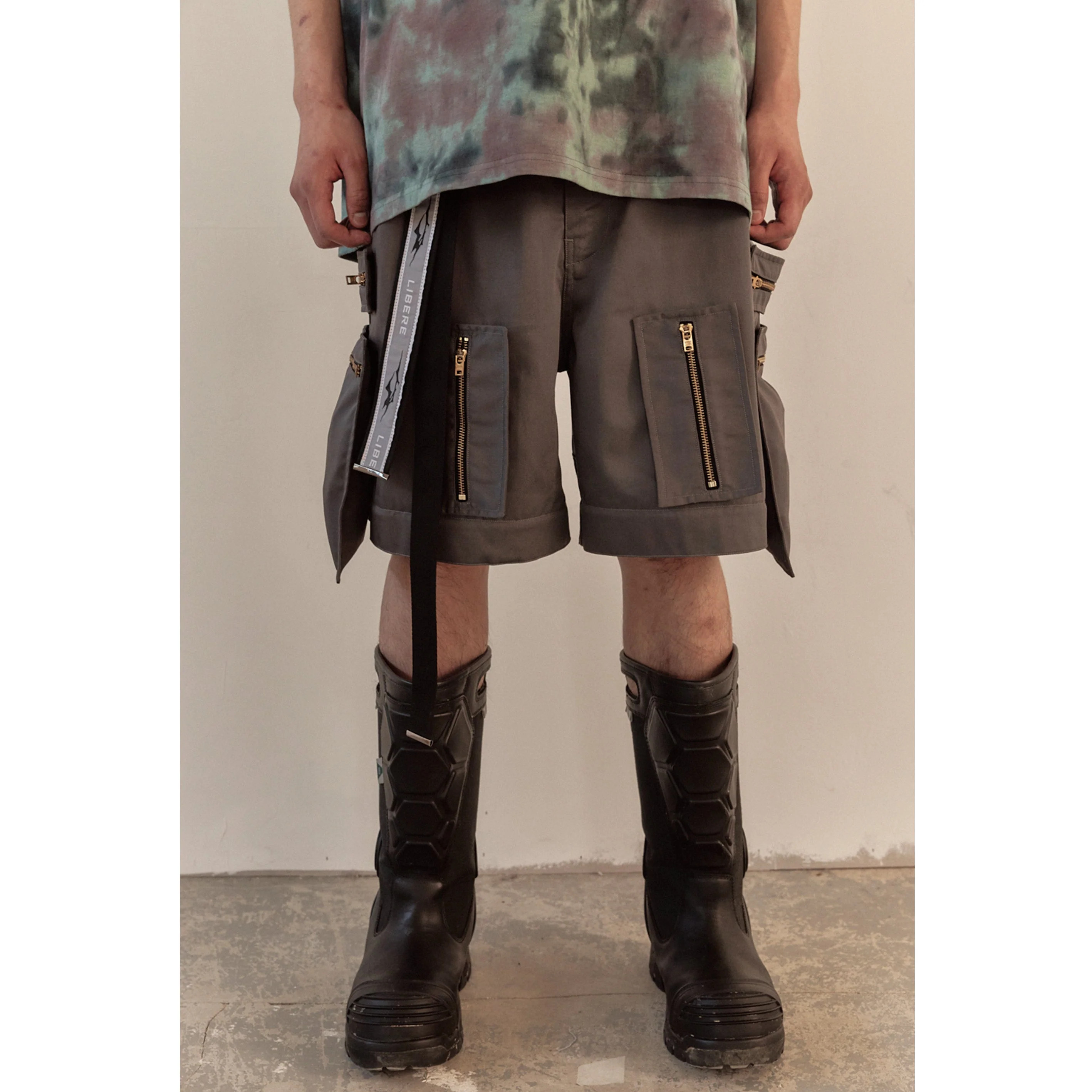 MULTI ZIP POCKET PANTS / CHARCOAL - Image 93