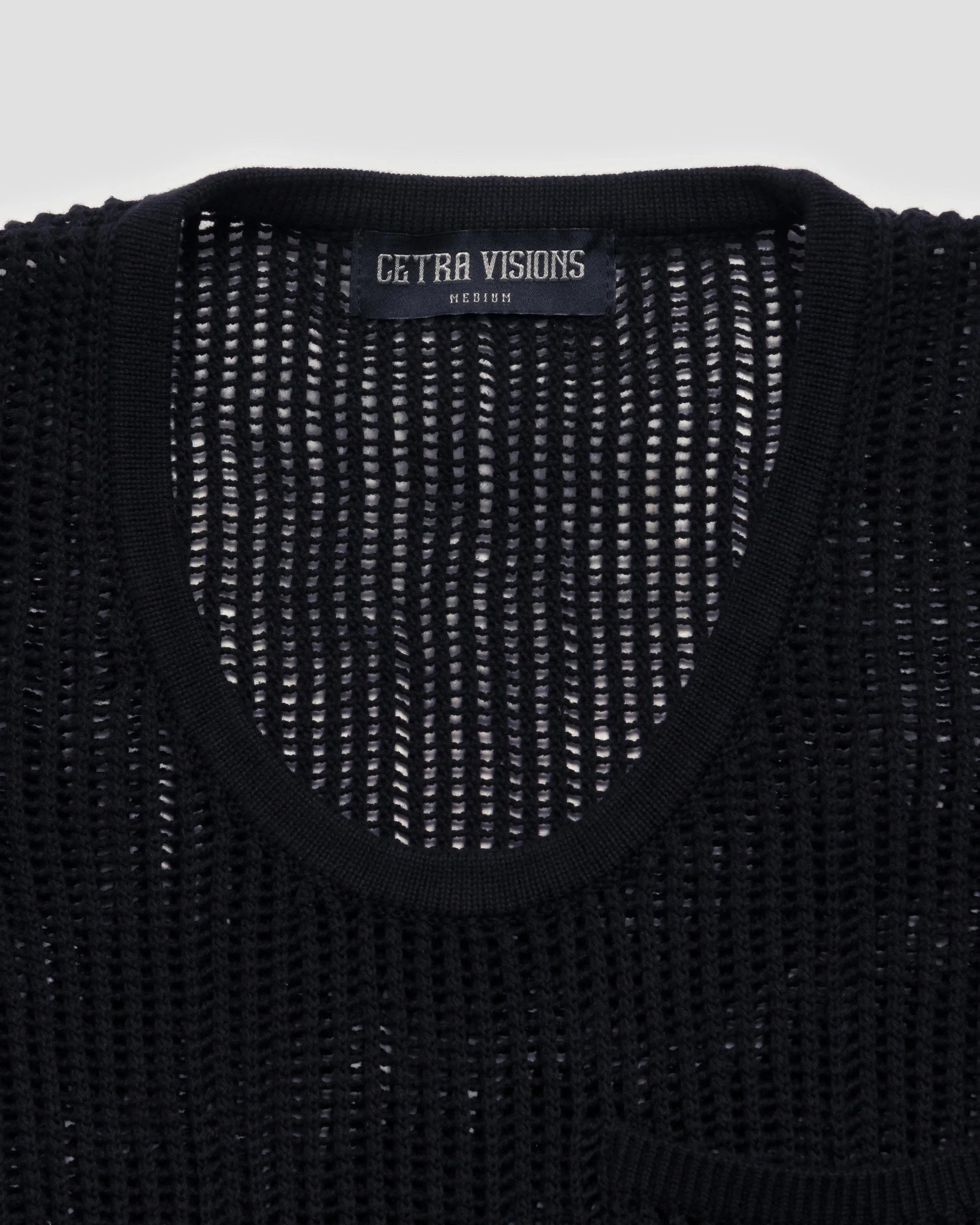 NIGHT BLACK KNITTED TANK TOP - Image 9