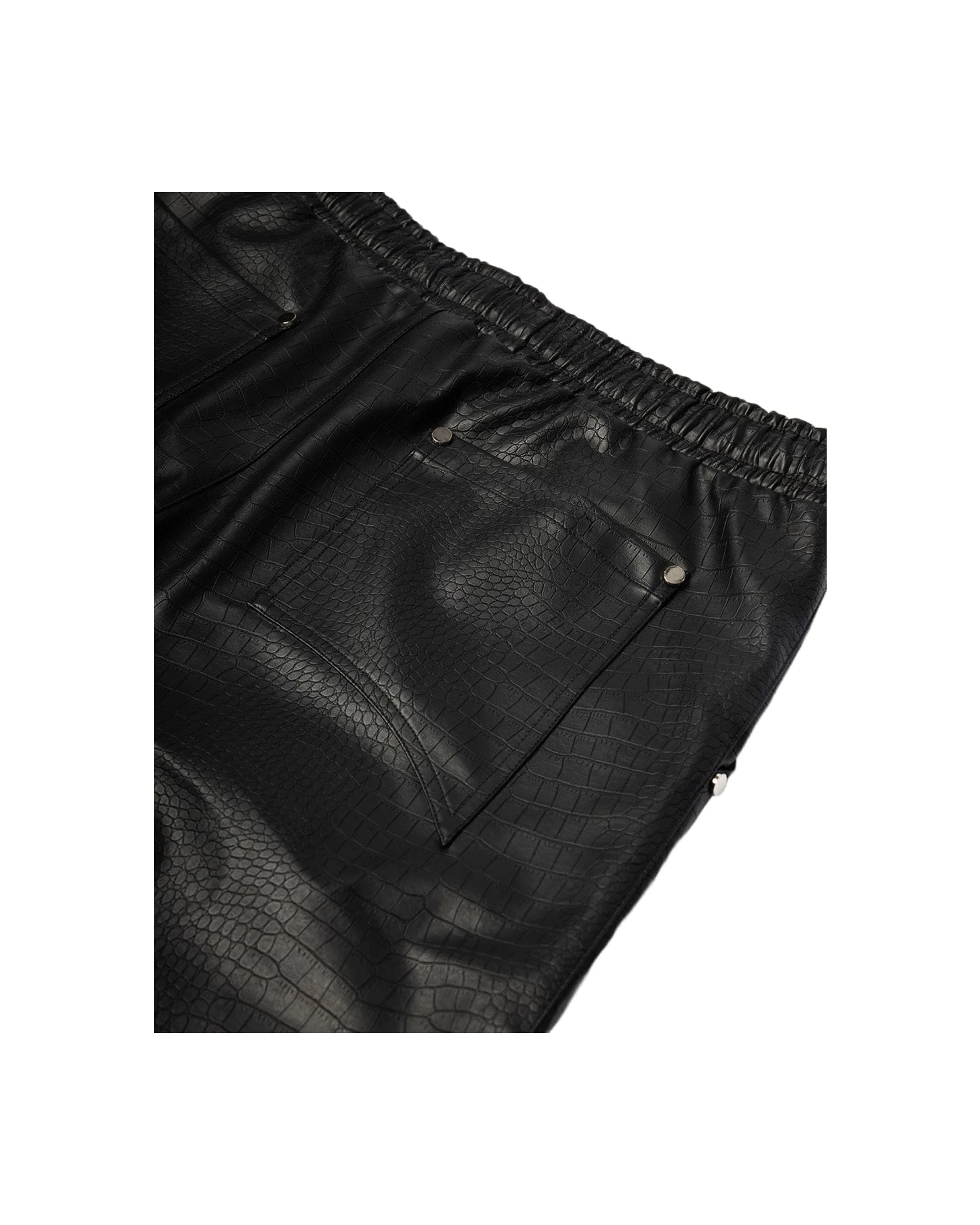 "NIGHT CRAWLER " BAGGY LEATHER SHORTS - Image 7