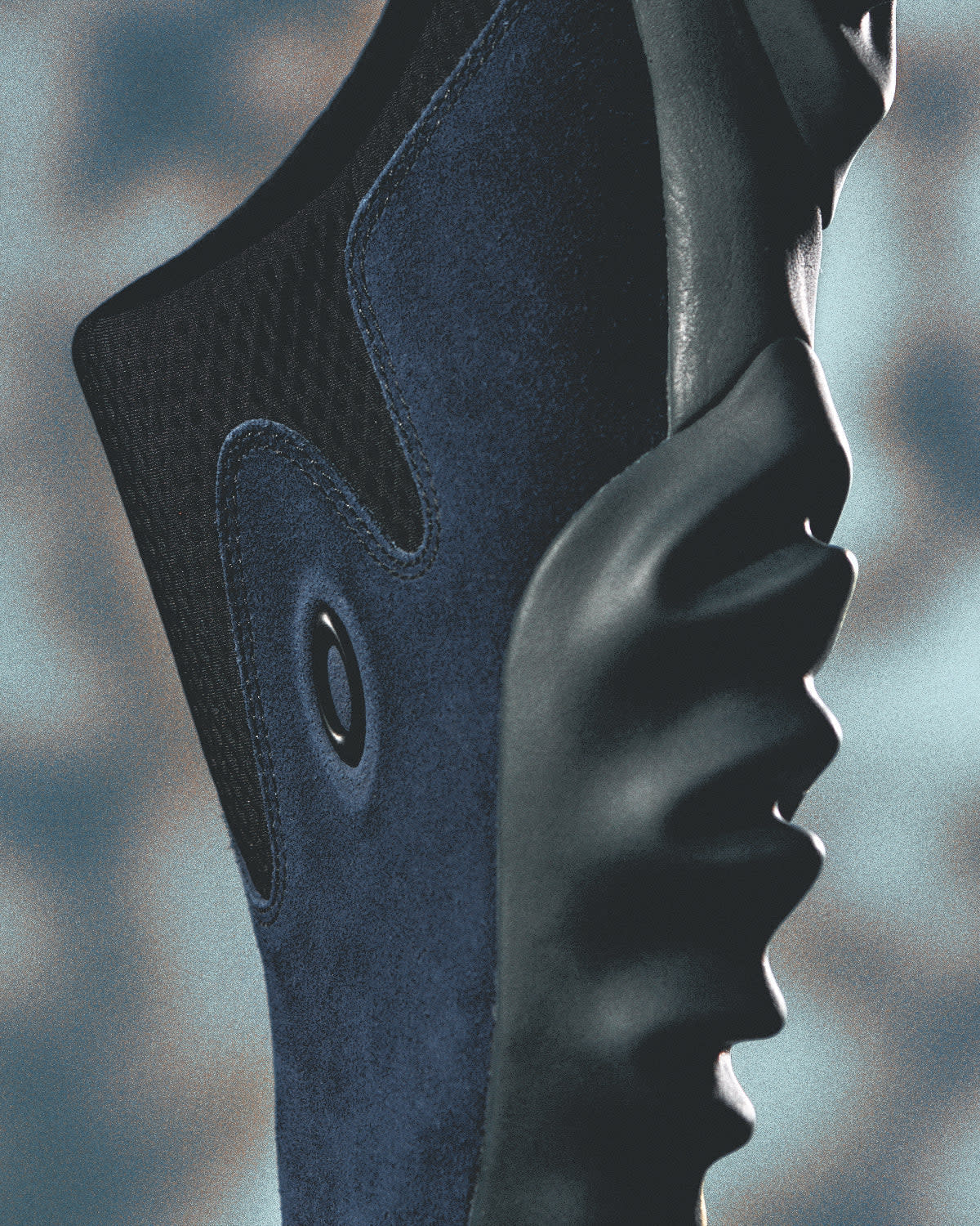 Oakley Factory Team Suede Chop Saw Mule - Navy/Black - Image 8