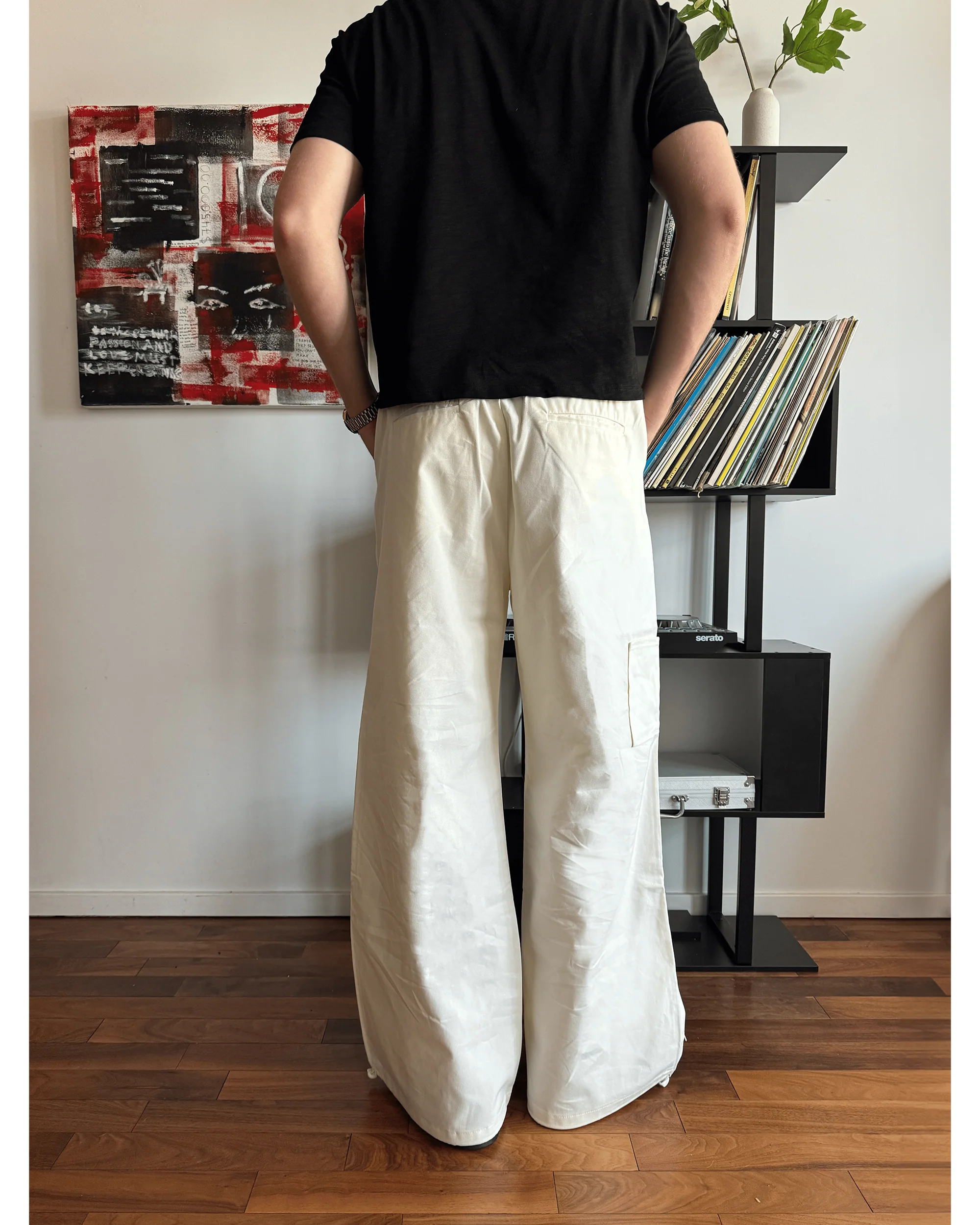 Off White Canvas Pants - Image 7